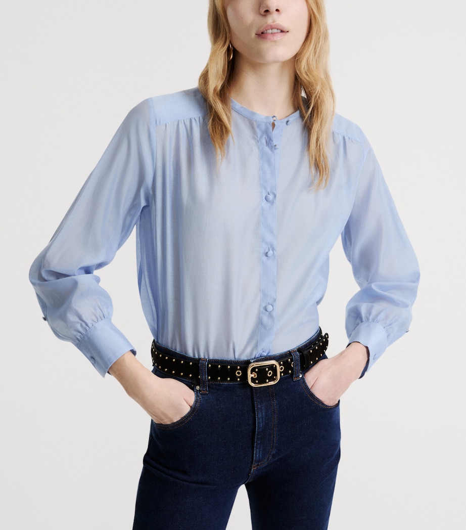 Marella Leather Studded Belt Black Image 2
