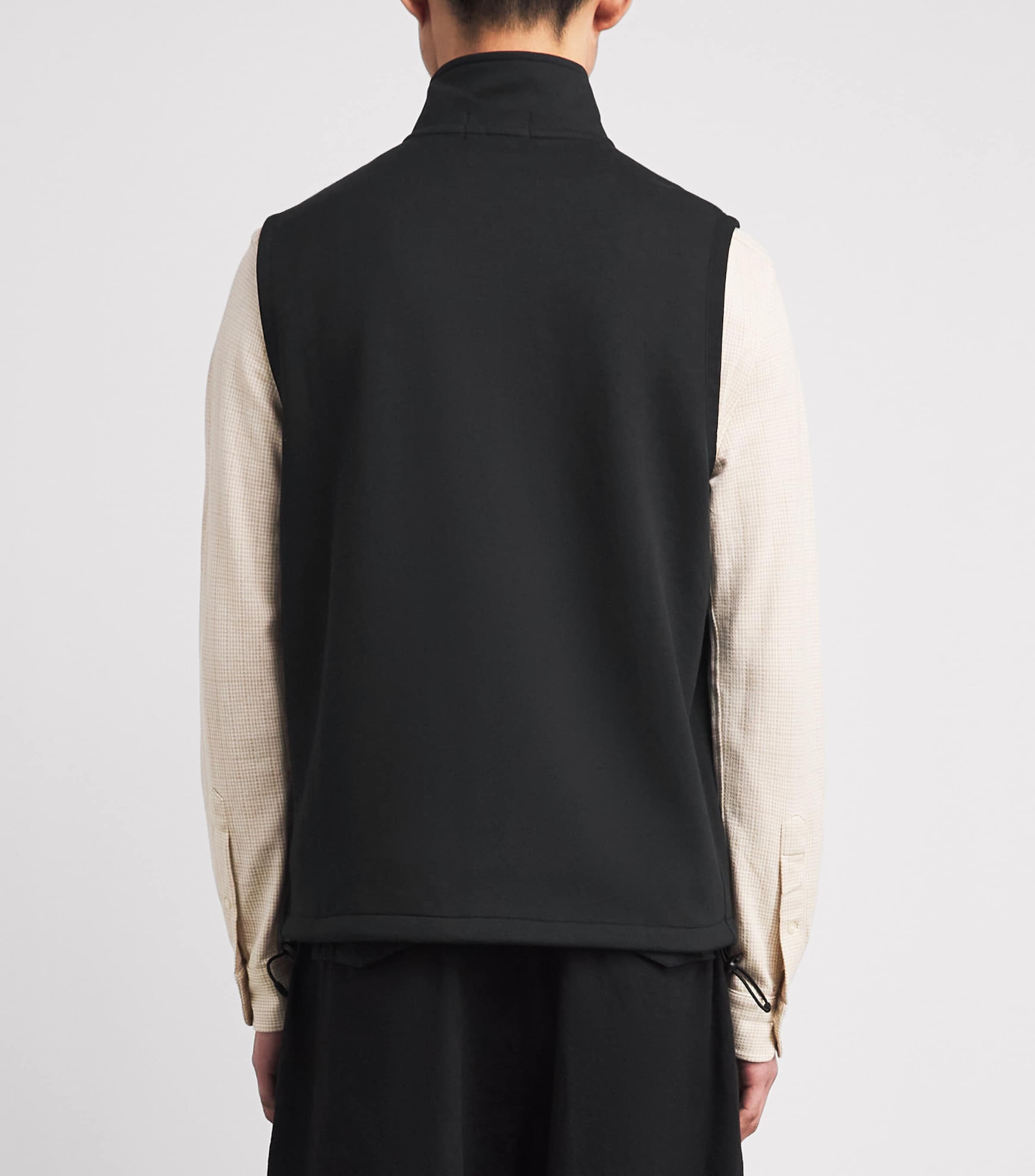 Polo Ralph Lauren Mens Cotton-Blend Double-Knit Gilet Polo Black Image 5