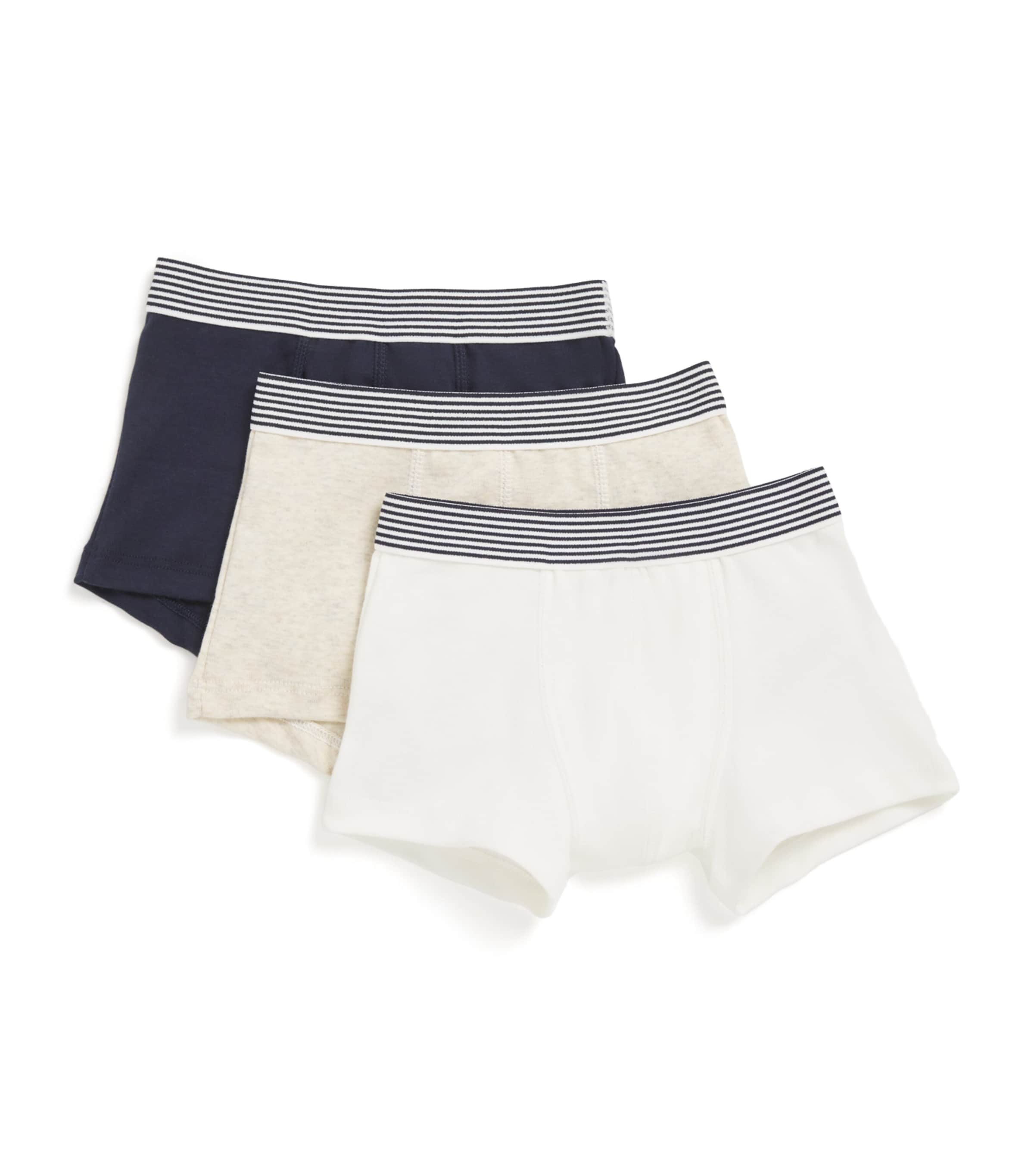 Petit Bateau Set Of 3 Cotton Boxers