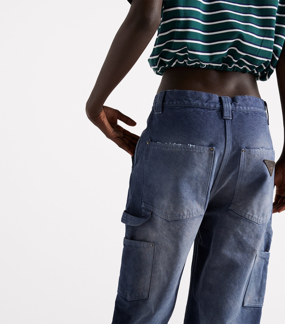 Cotton Canvas Carpenter Trousers F0124 Image 5