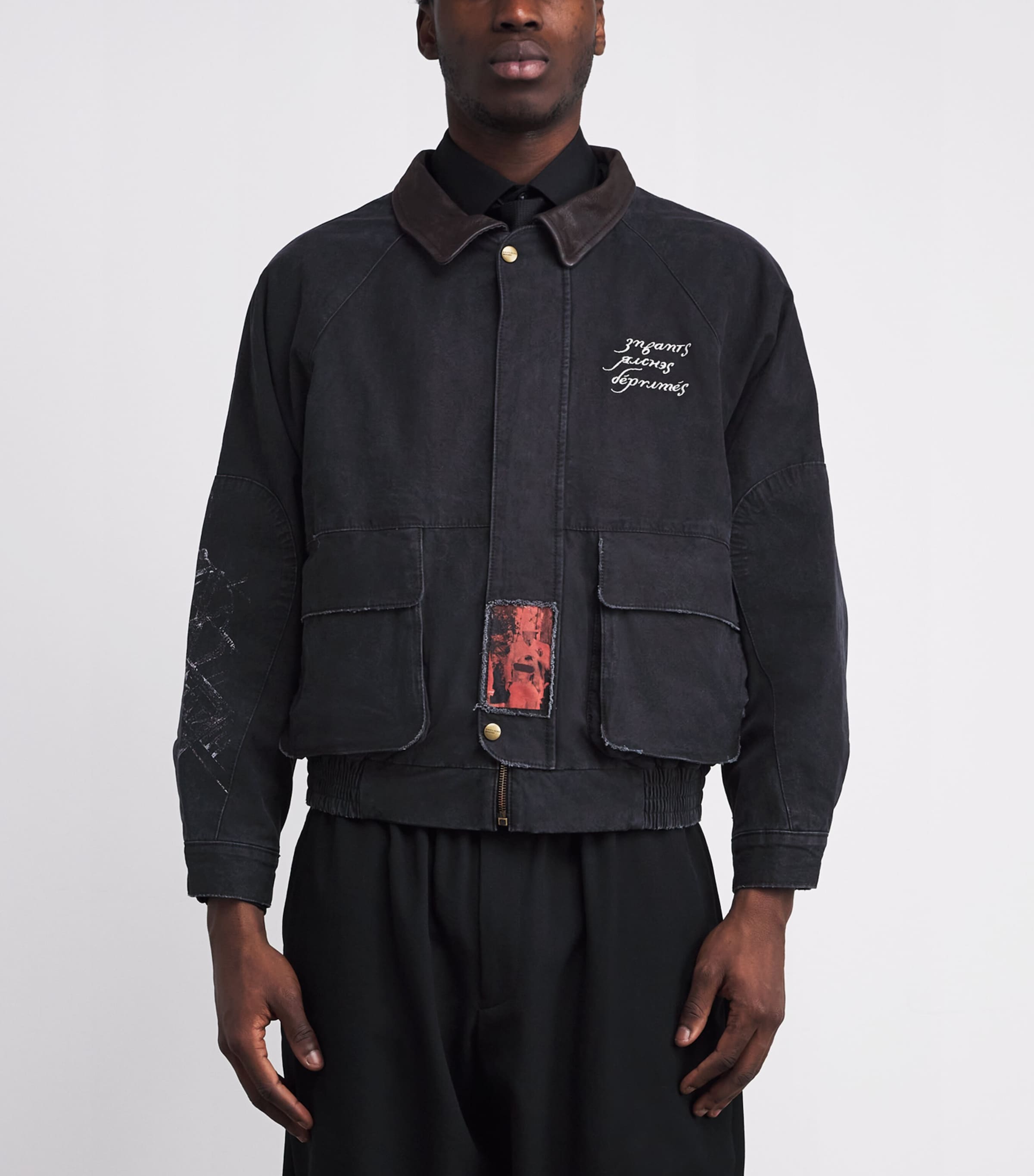 Cotton Constructivist Hunting Jacket FADED BLACK Image 3