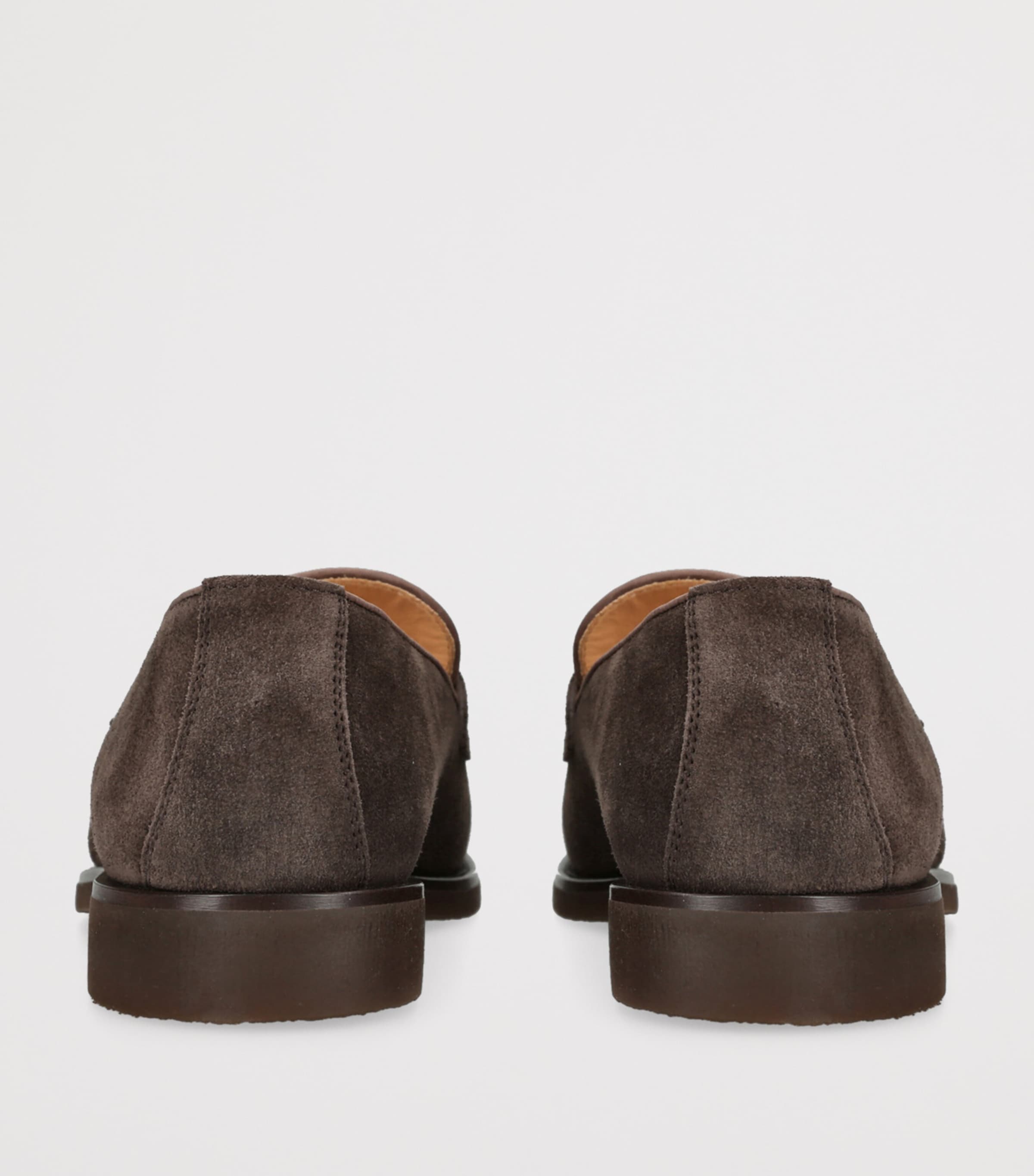 Suede Penny Loafers DARK BROWN Image 2