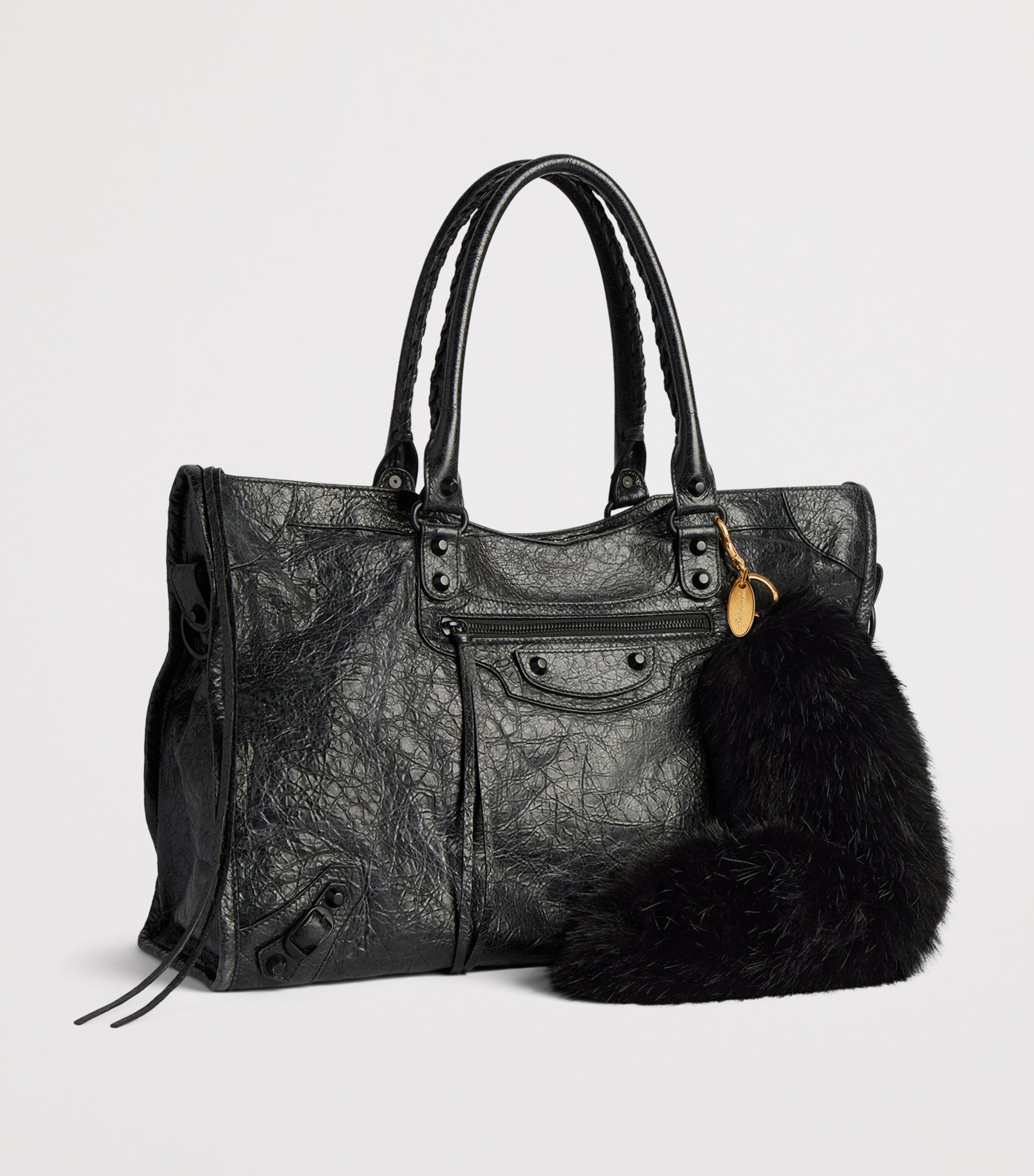 Balenciaga Fur Tail Bag Charm Image 2