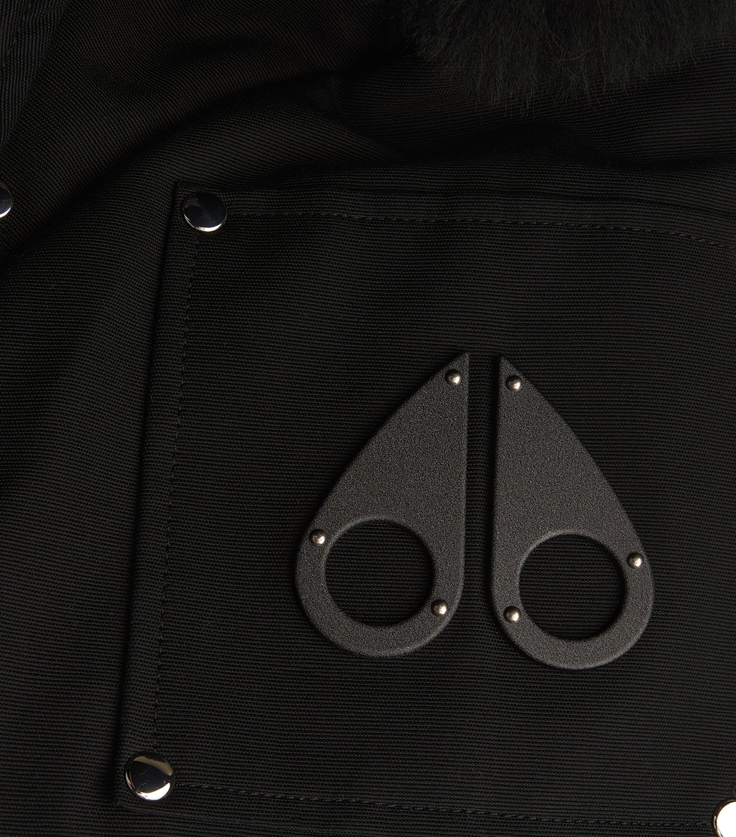 Down-Filled Bomber Jacket BLK W/BLK SH - 305 Image 4