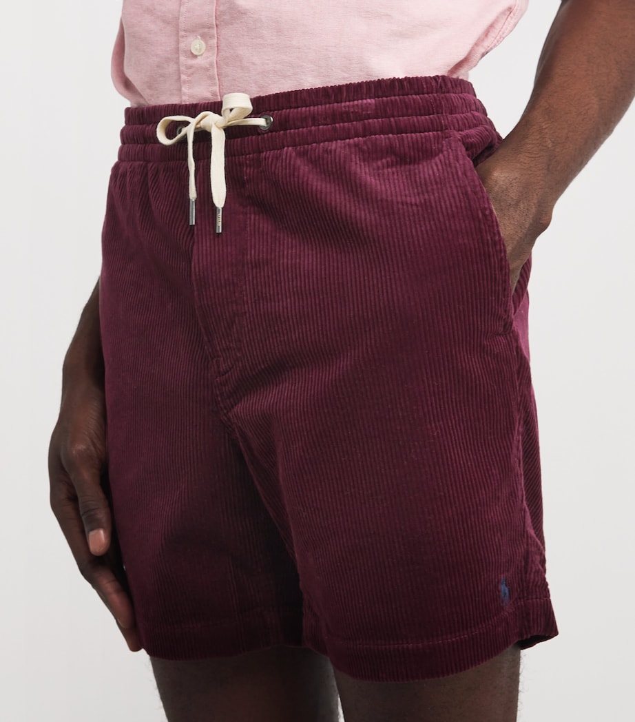 Corduroy Logo Shorts RED Image 6