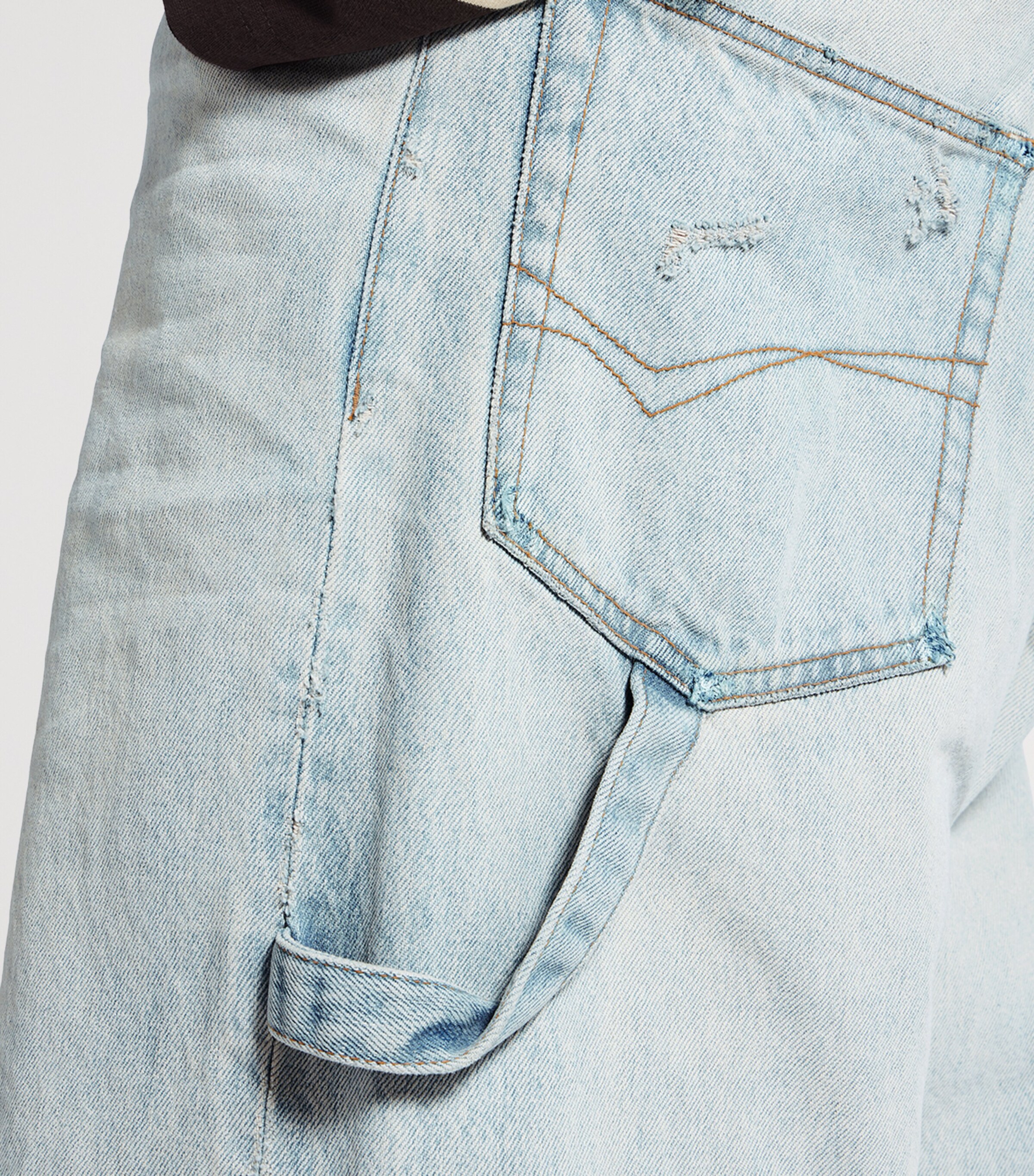 Balenciaga Mens Belted Wide-Leg Jeans Image 6