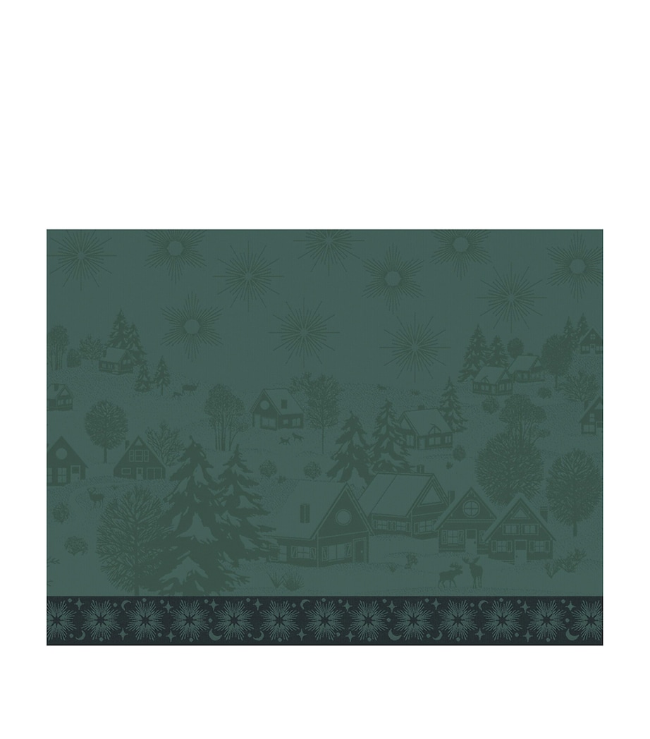 Le Jacquard Français Cotton Sous Les Étoiles Placemat (50cm x 36cm) Green Image 1