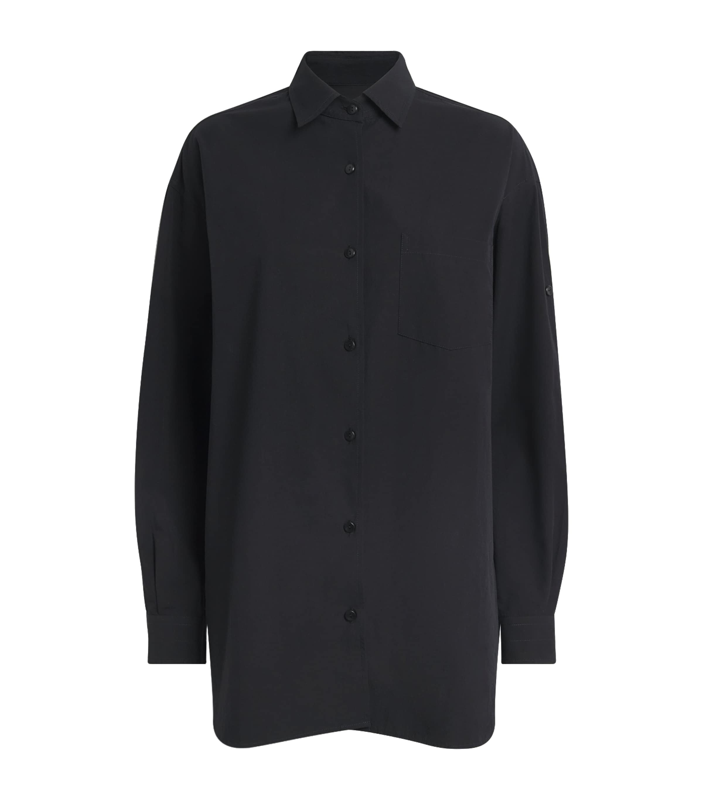 AGOLDE Womens x Maria McManus Organic Cotton Poplin Shirt Black Image 1