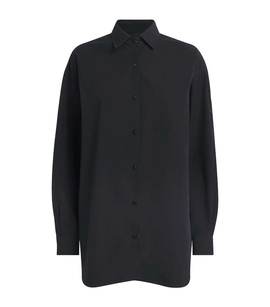 AGOLDE Womens x Maria McManus Organic Cotton Poplin Shirt Black Image 1