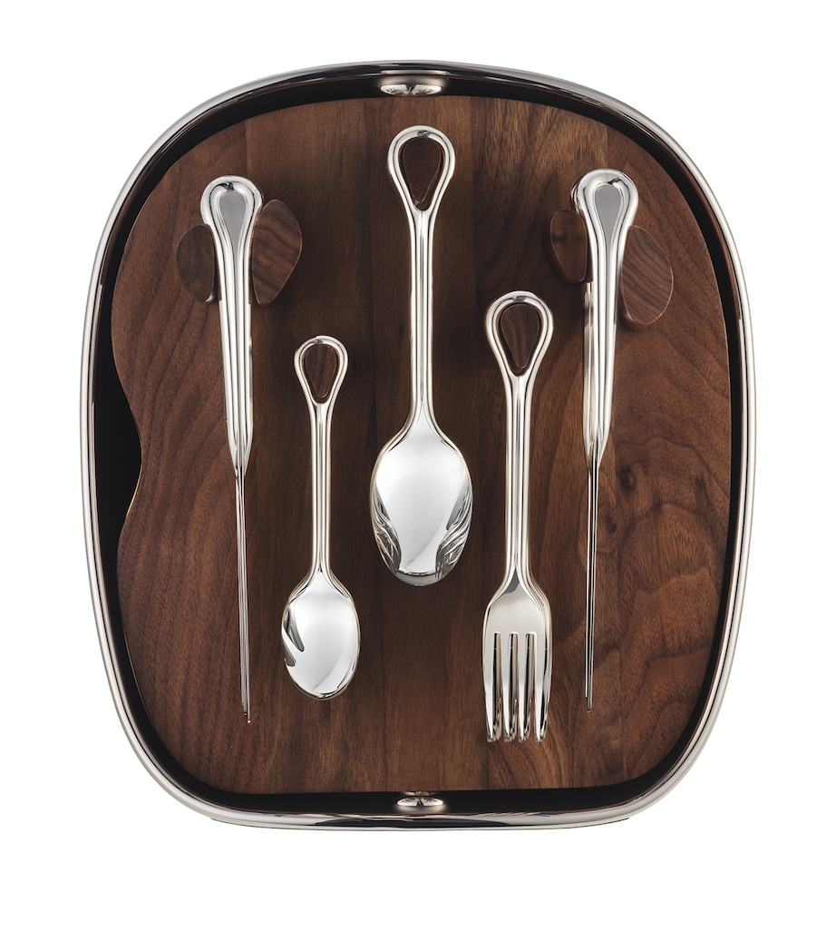 Silver-Plated Shell Carrousel Cutlery Set SILVER Image 2