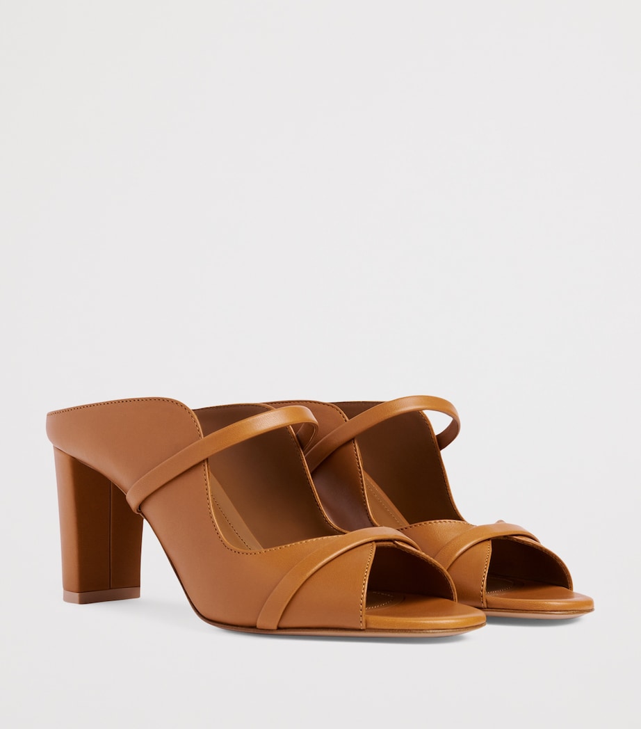 Leather Norah Heeled Sandals 70 CINNAMON Image 3