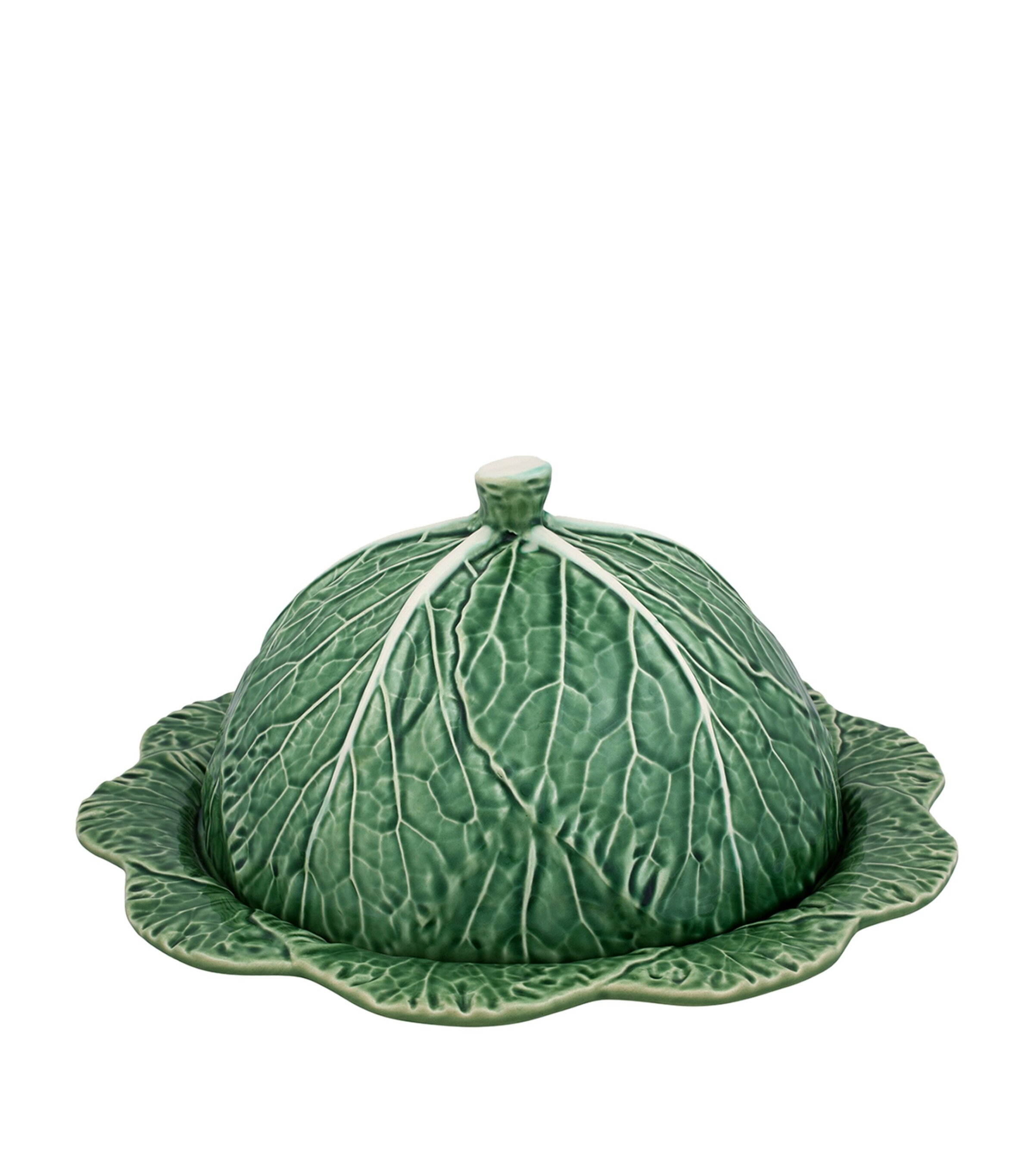 Bordallo Pinheiro Cabbage Cheese Tray (15cm x 35cm) Green Image 1