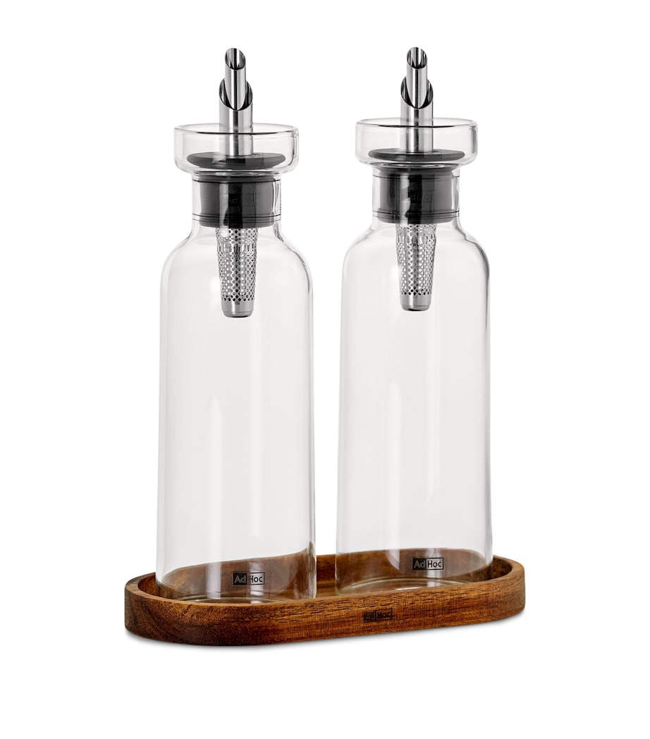 Cole & Mason Set of 2 Oil and Vinegar Aroma Pourers (300ml) Clear Image 2