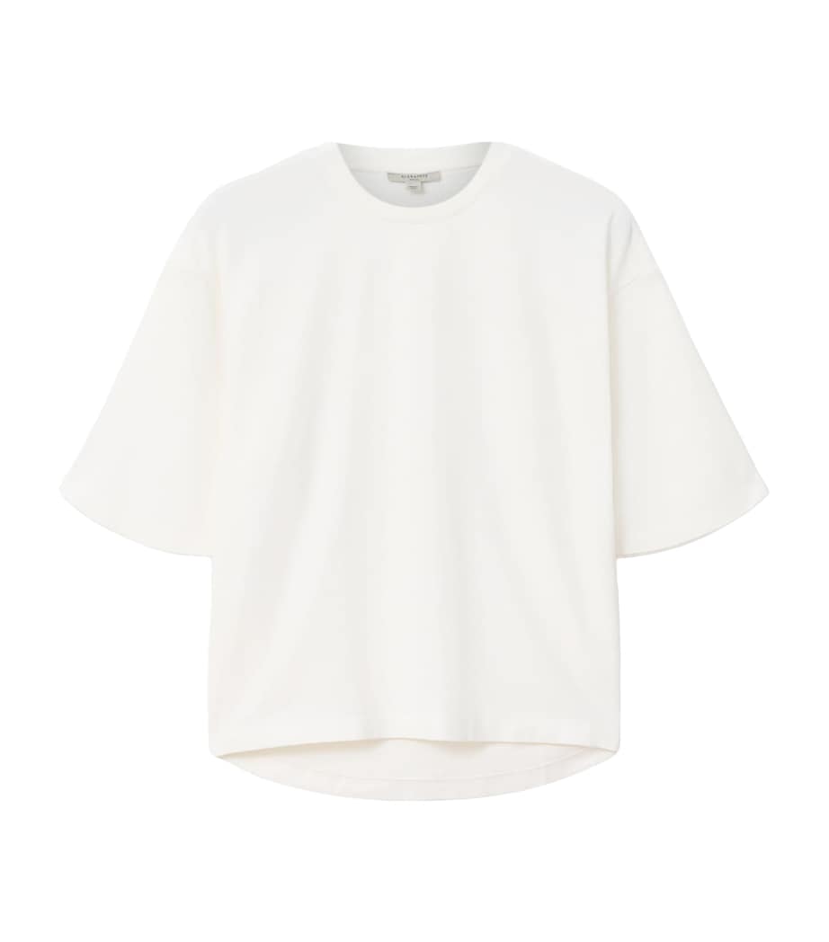 Organic Cotton Embroidered Amelie T-Shirt ECRU WHITE Image 1