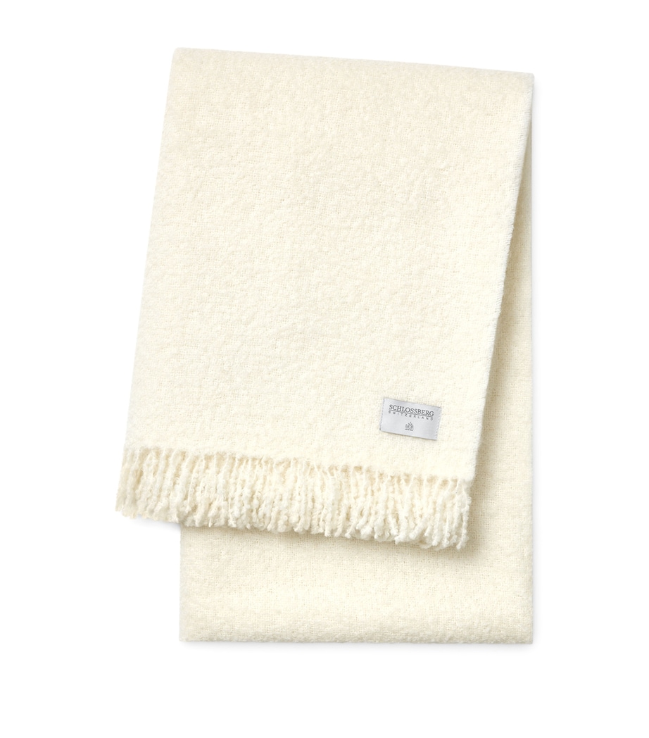 Schlossberg Alpaca Sora Throw (120cm x 200cm) Offwhite Image 1