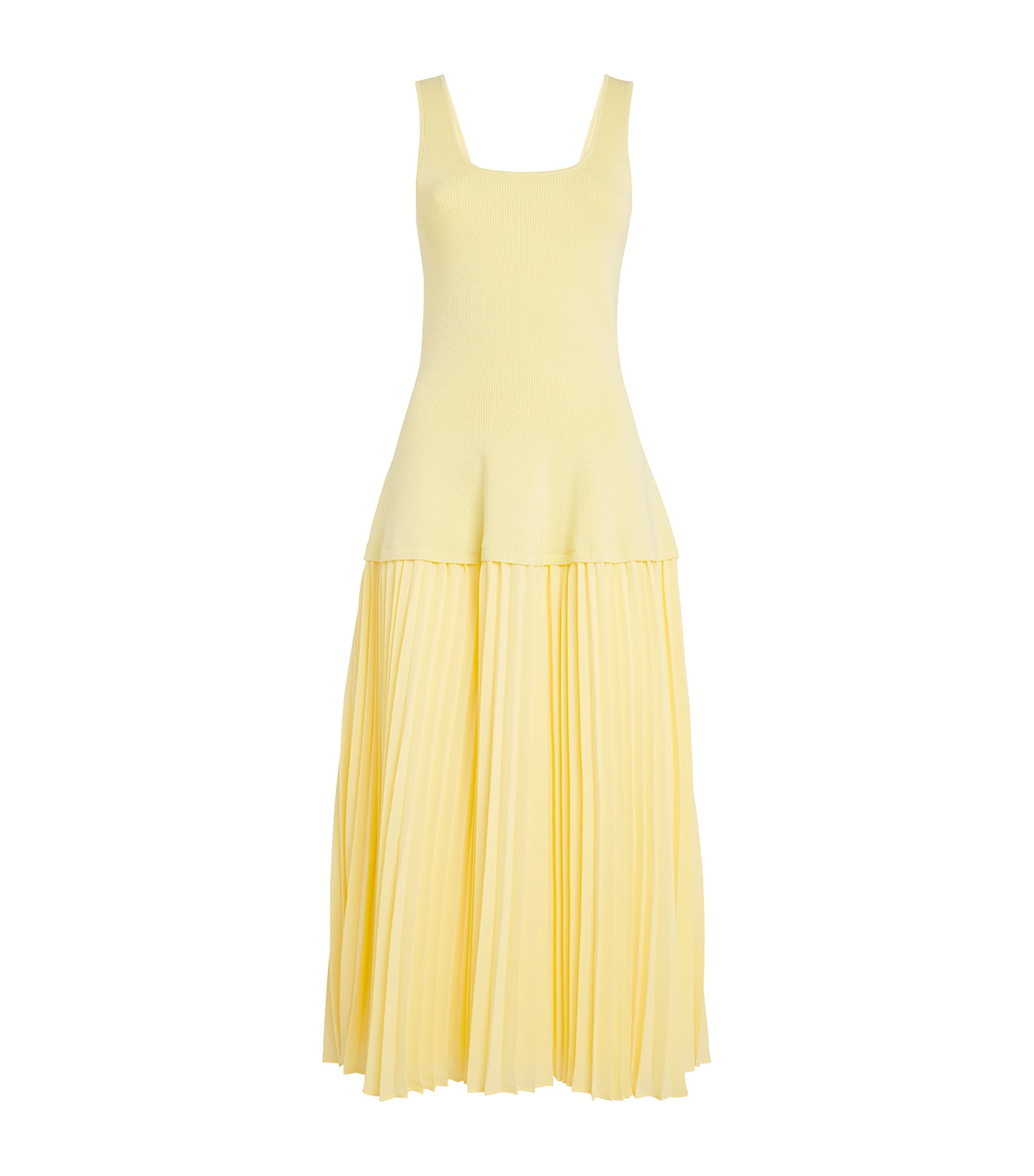 Shop Simkhai Allana Midi Dress In Yellow