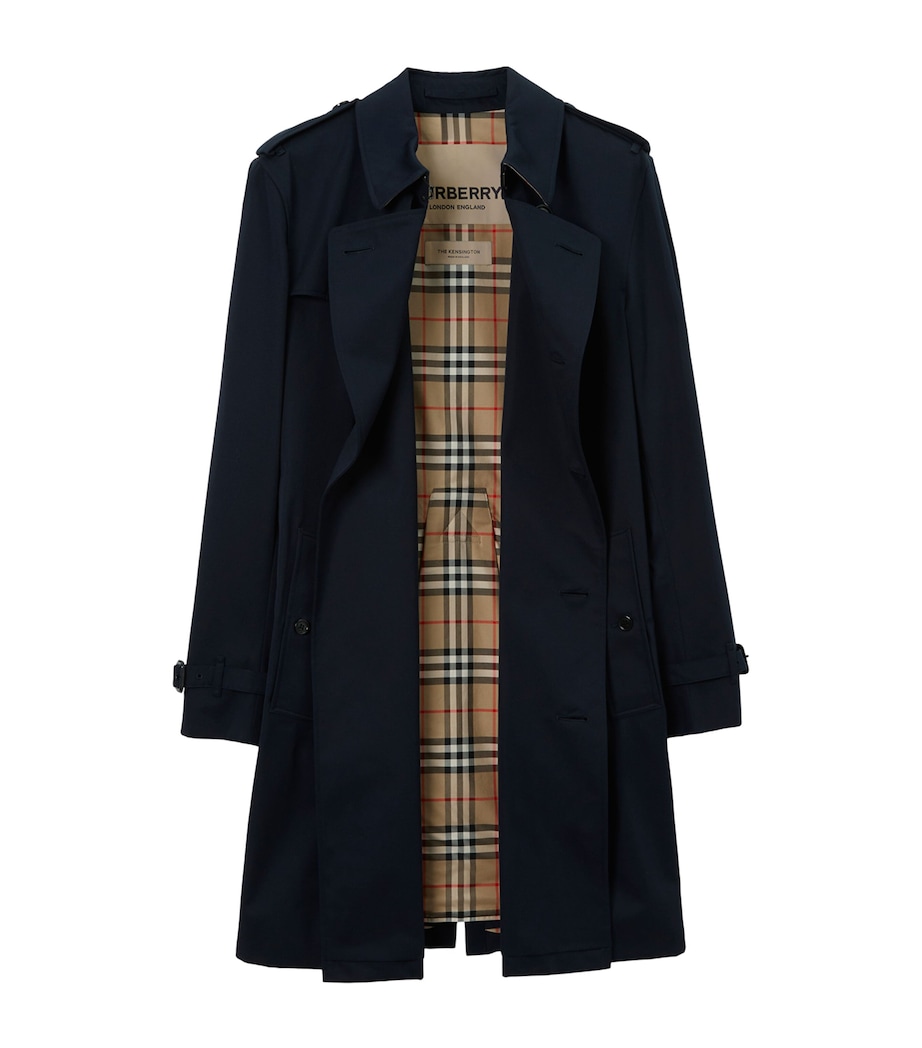 Mid-Length Kensington Heritage Trench Coat COAL BLUE Image 2