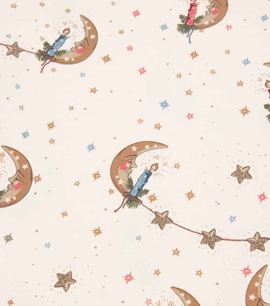 Cotton-Blend Basic Christmas Pyjama Set (0-6 Months) P20033 LUNA Image 3