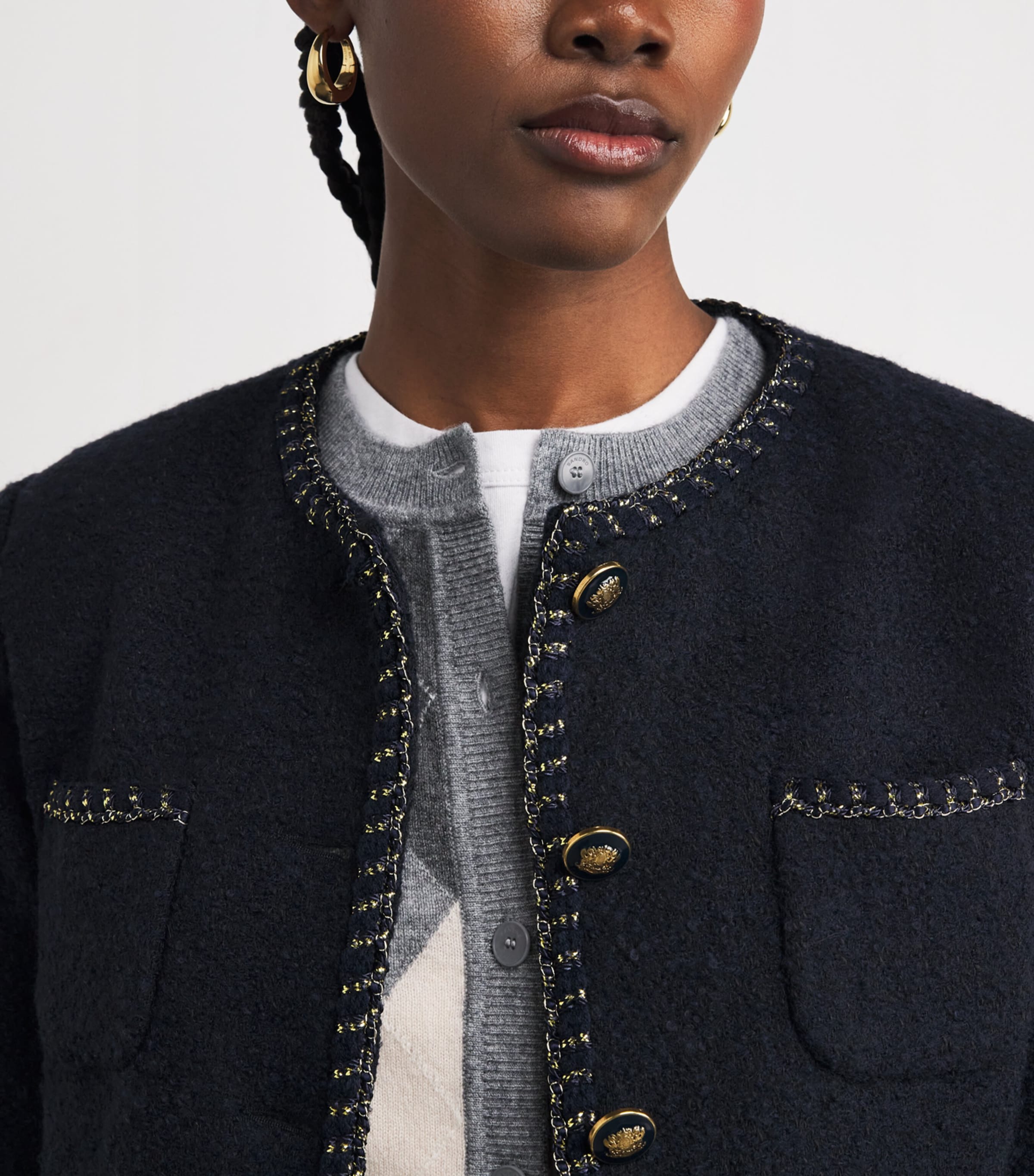 Tweed Jacket NAVY BLUE Image 6