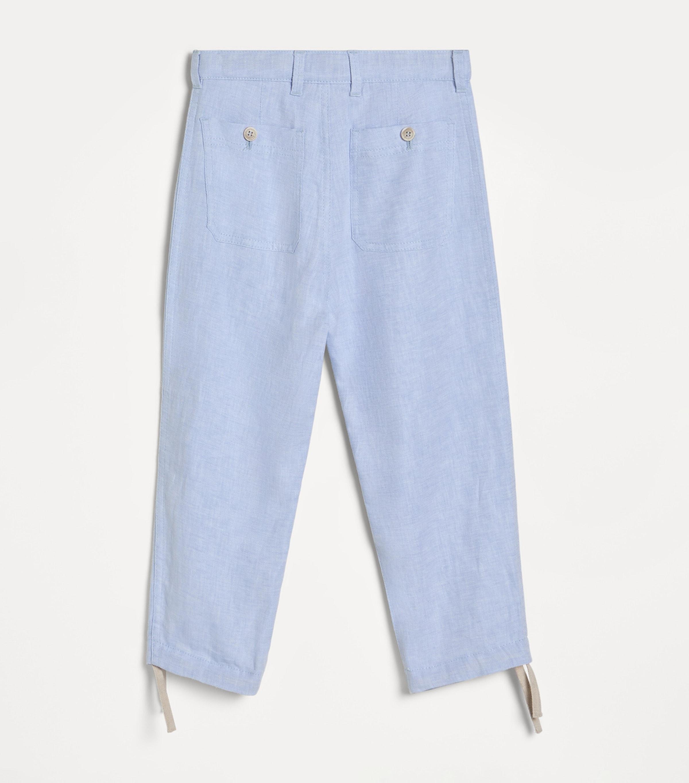 Brunello Cucinelli Kids Hemp-Linen-Cotton Trousers (4-6 Years) Image 2