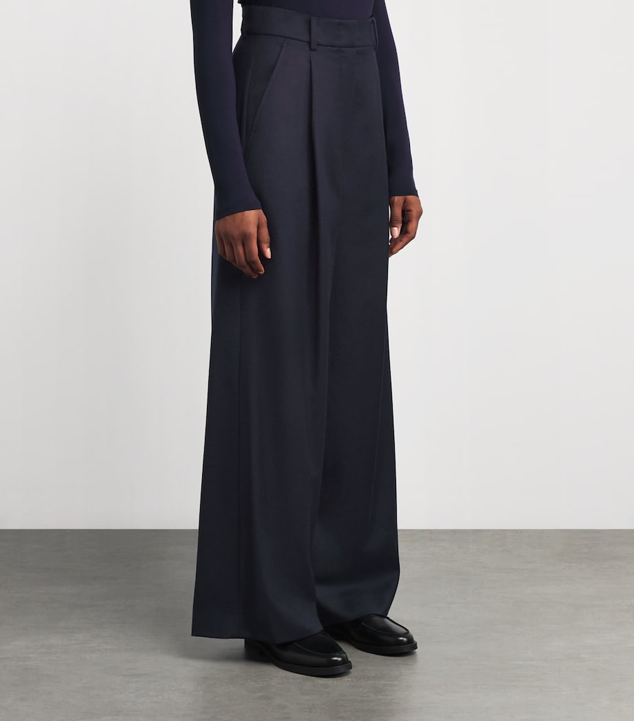 Stretch Wool Trousers NAVY Image 3