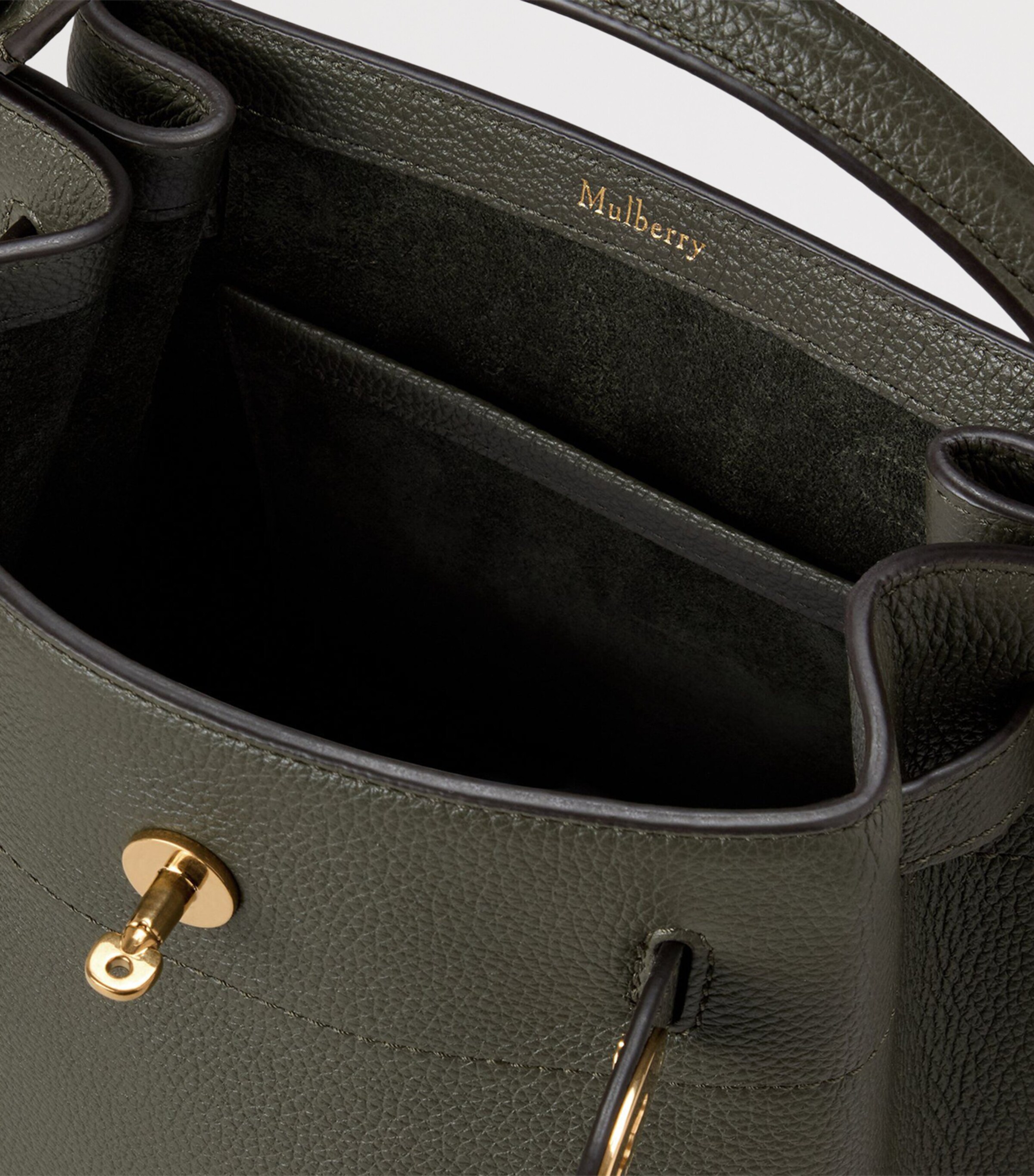 Leather Islington Bucket Bag JUNIPER GREEN Image 4