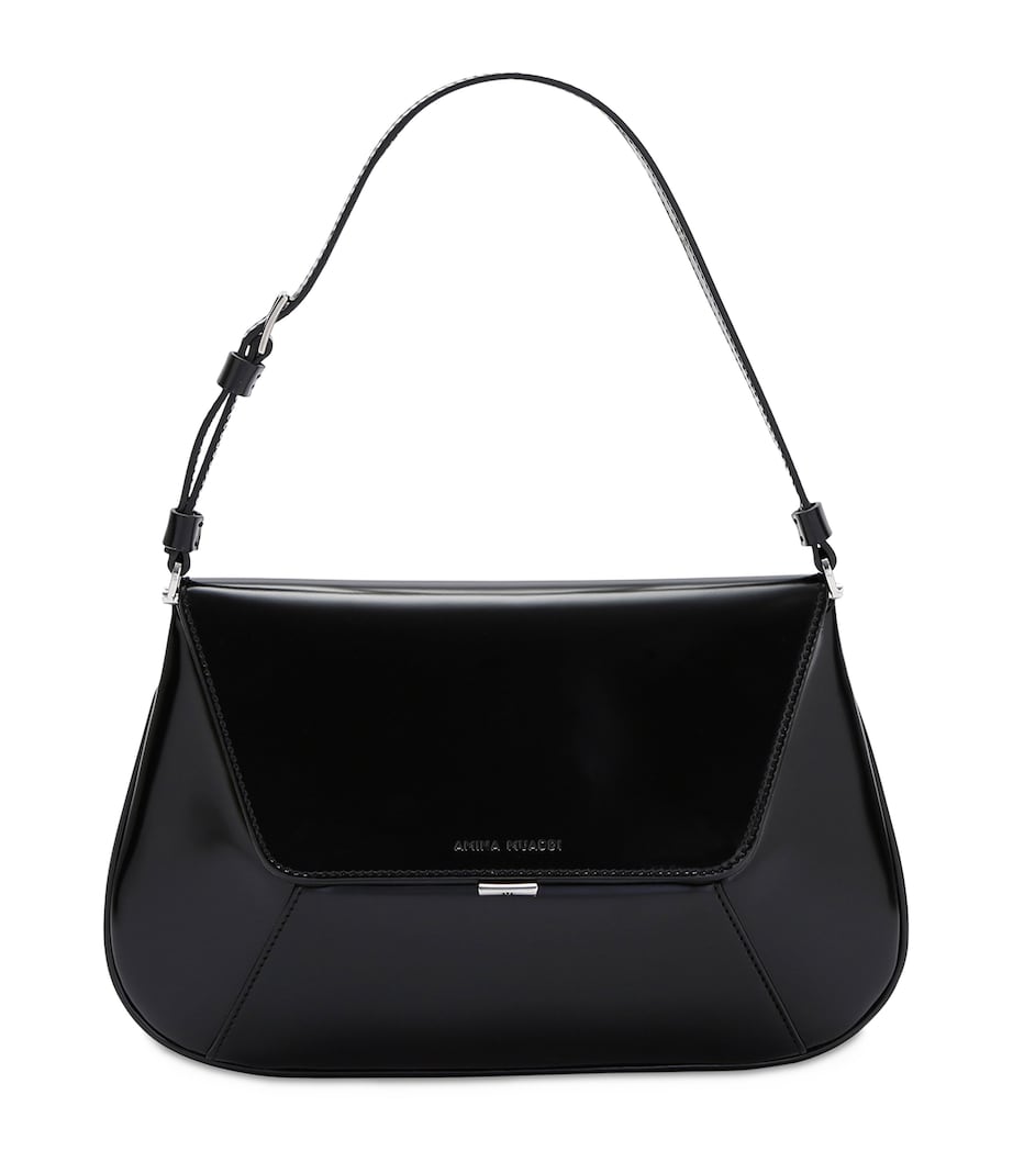 Amina Muaddi Ami Shoulder Bag Black Image 1