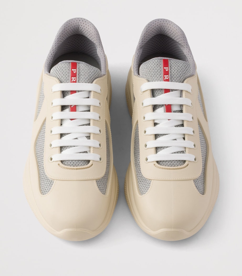 Prada Rubber America's Cup Sneakers Neutral Image 3