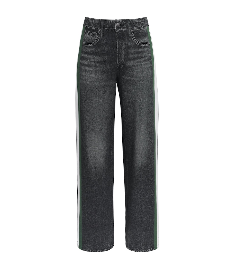 Rag & Bone Womens Miramar Terry Track Pants Wshbkgrn Image 1