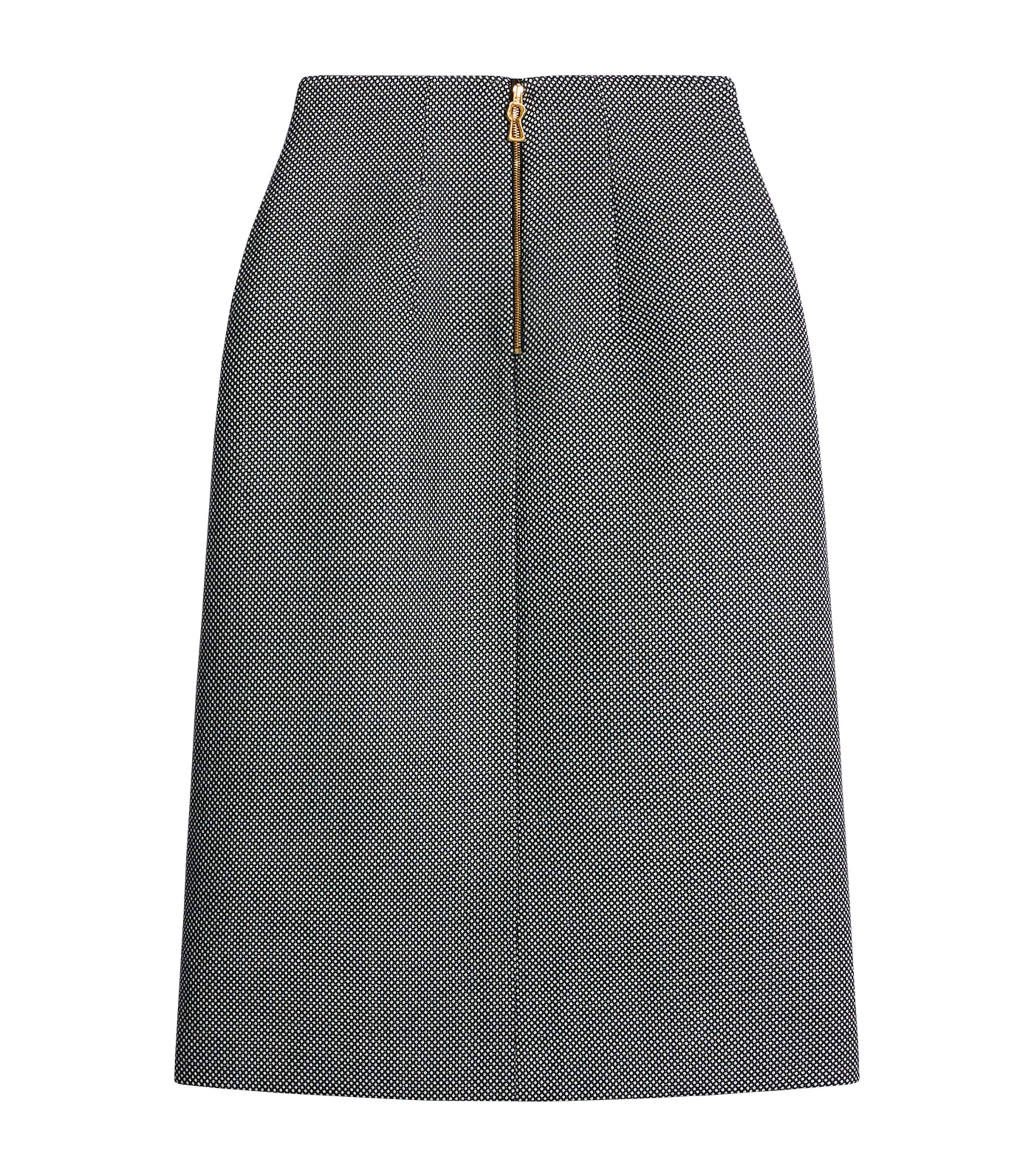 Schiaparelli Womens Asymmetric Split Midi Skirt Grey Image 2