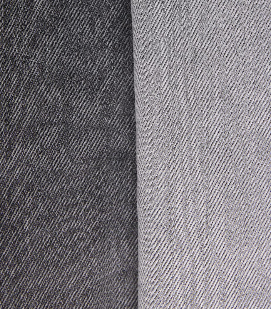 Acne Studios Womens 2021F Mid-Rise Flared Jeans Grey Image 6