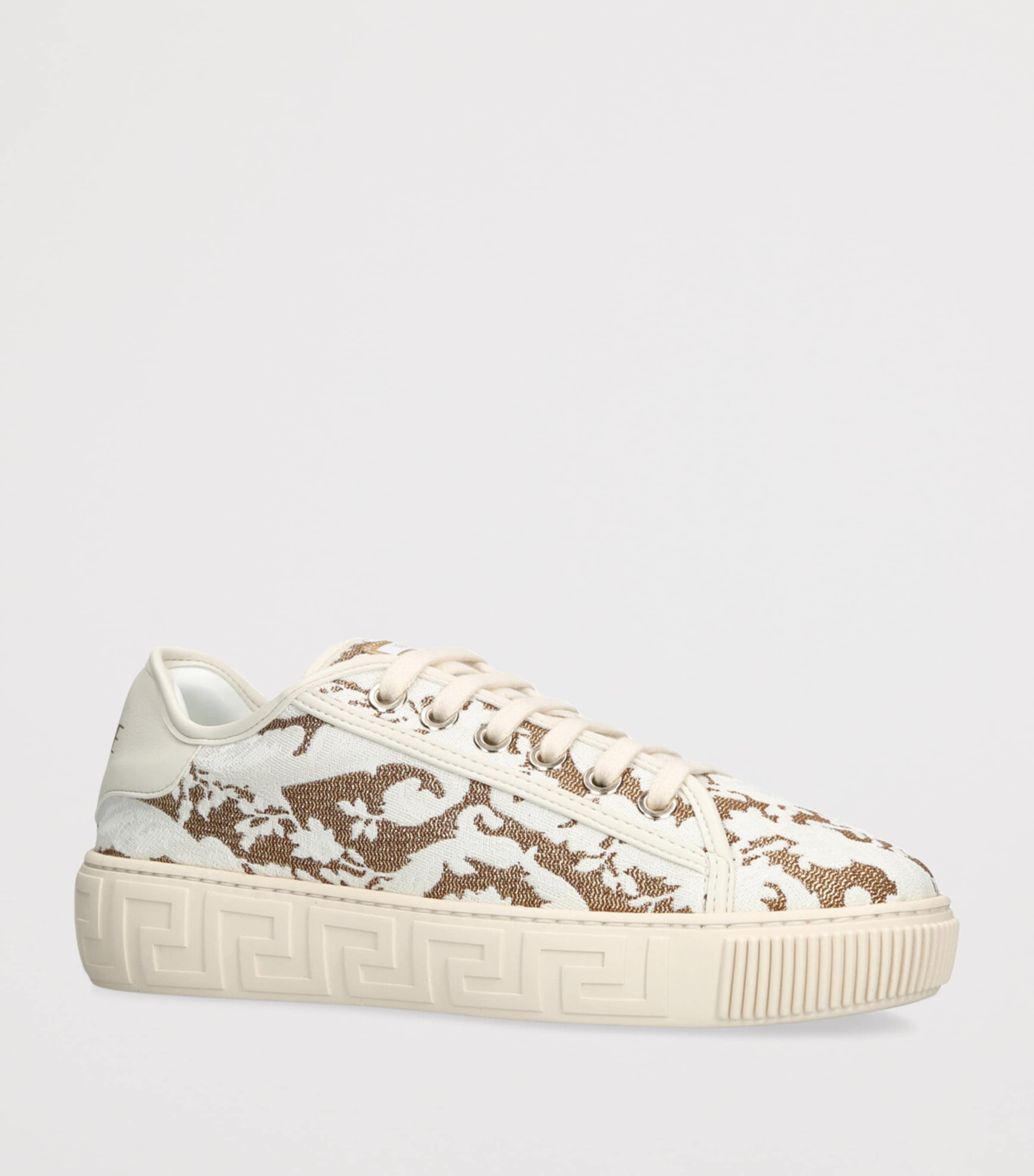 Versace Kids Jacquard Barocco Sneakers White/comb Image 3