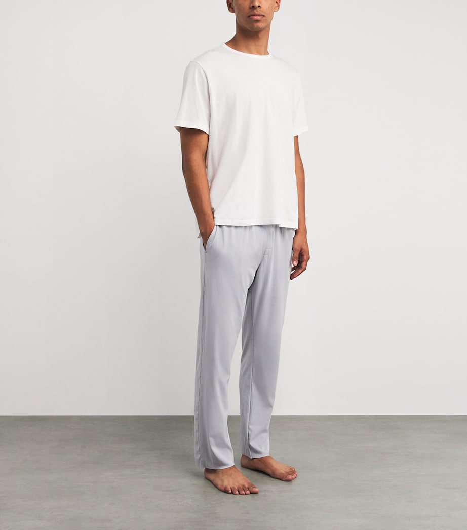 Cotton-Blend Sleep Trousers PCUHARBOR MIST Image 2