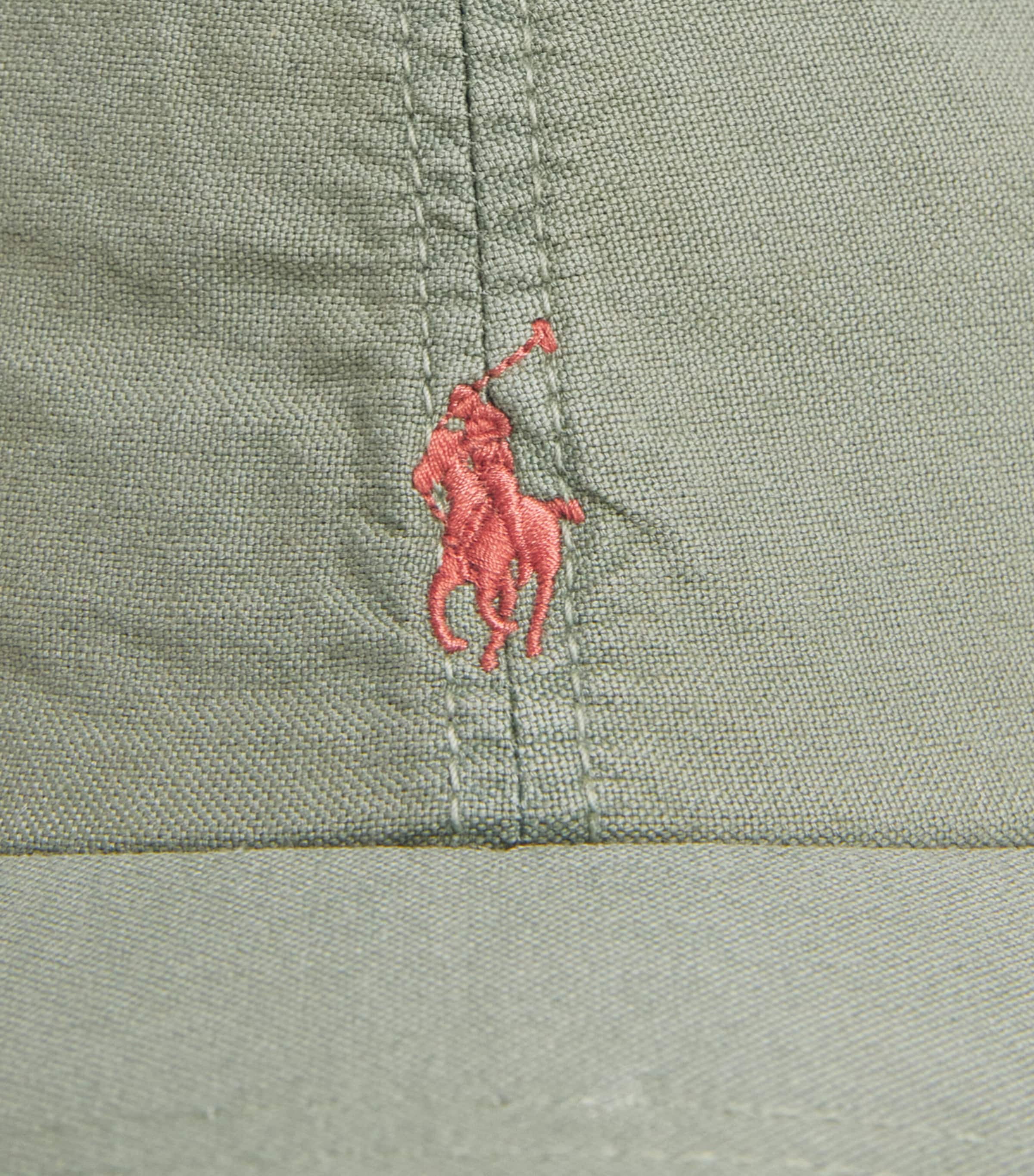 Ralph Lauren Kids Cotton Polo Pony Baseball Cap Cargo Green Image 3