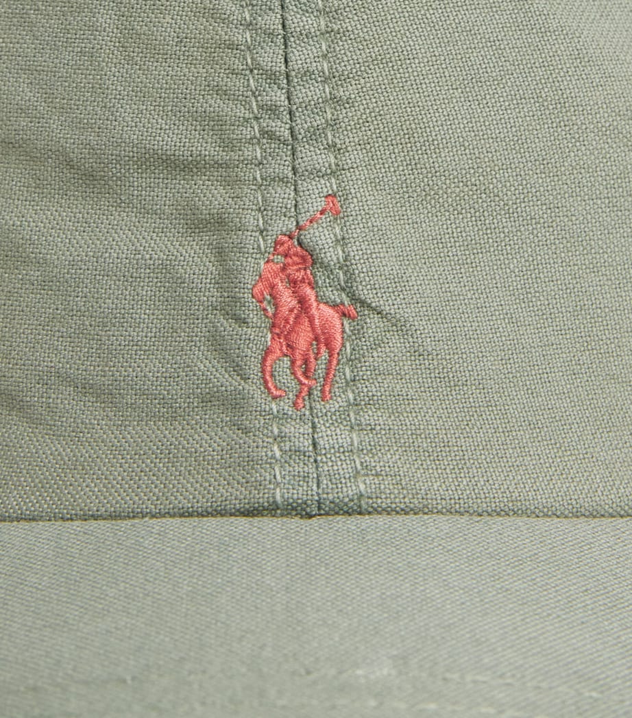 Ralph Lauren Kids Cotton Polo Pony Baseball Cap Cargo Green Image 3