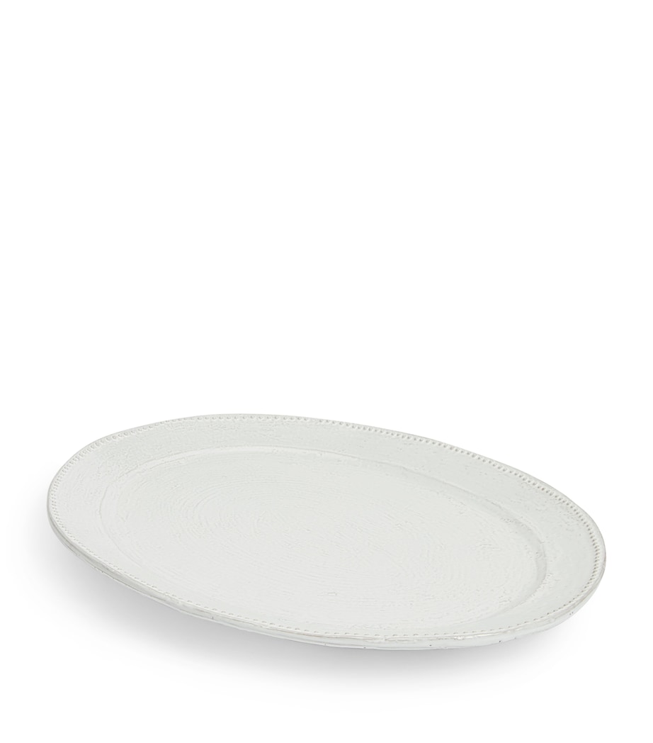 Hillcrest Oval Serving Platter WHITE Image 3