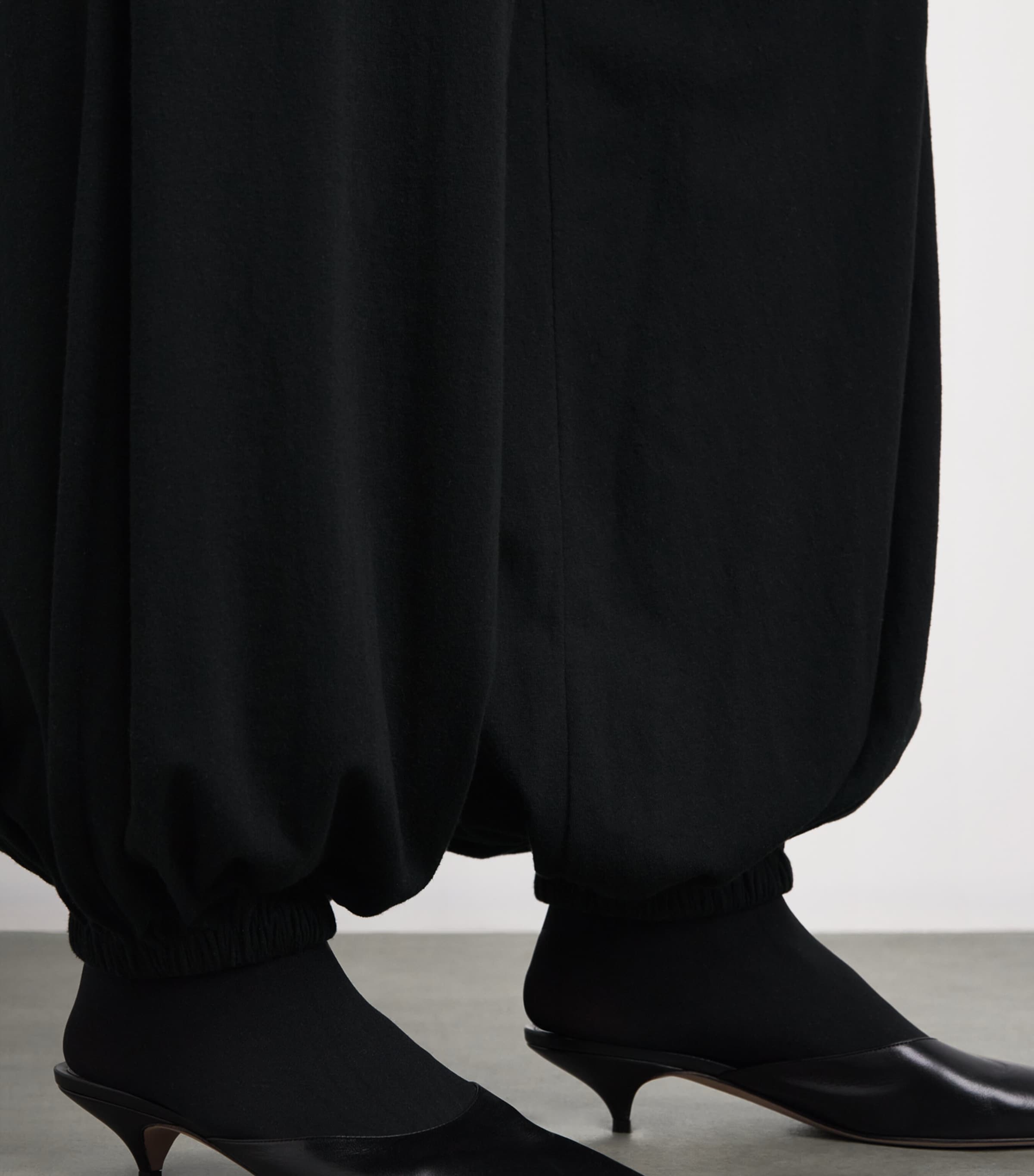 The Row Womens Fiamma Cotton-Silk-Cashmere Trousers Black Image 5