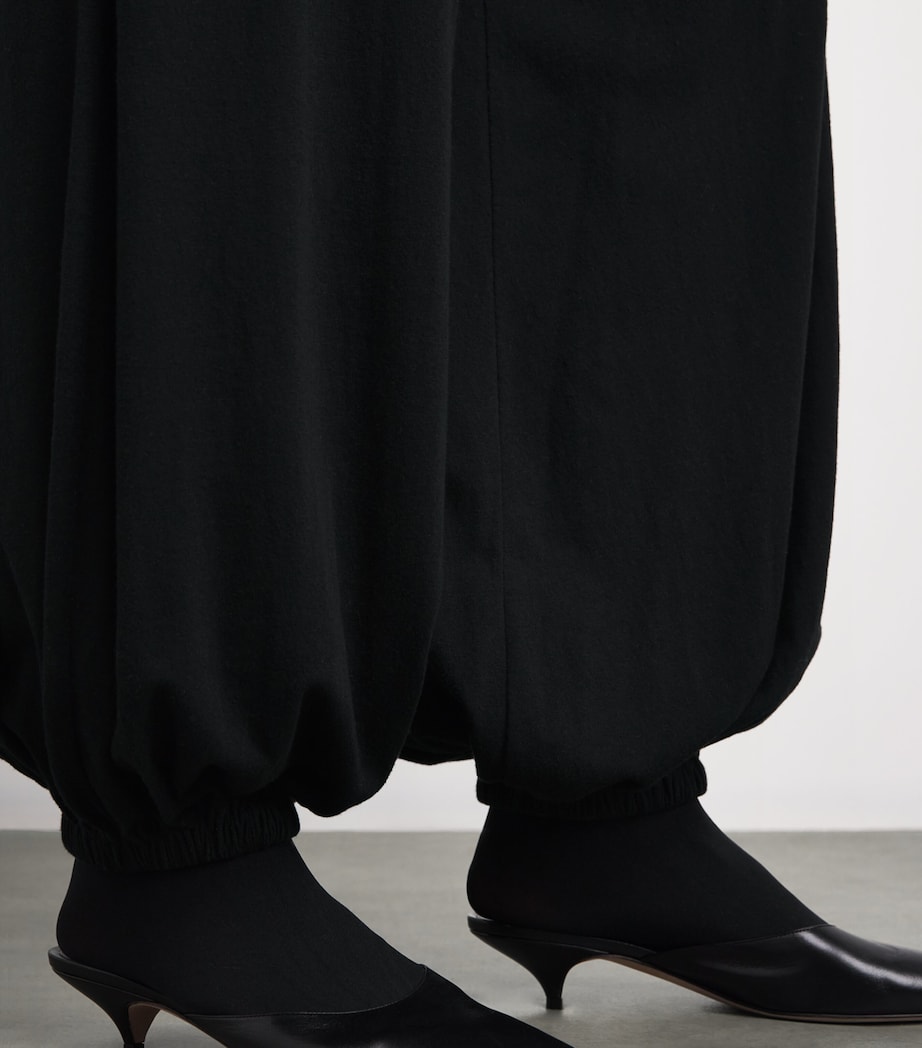 The Row Womens Fiamma Cotton-Silk-Cashmere Trousers Black Image 5