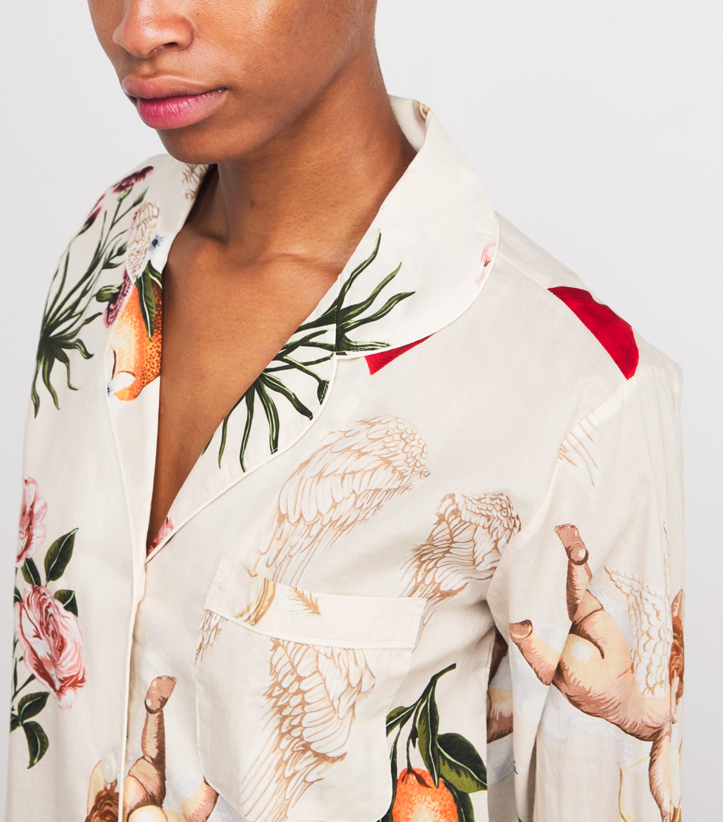 Cotton Primavera Pyjama Set CREAM Image 6