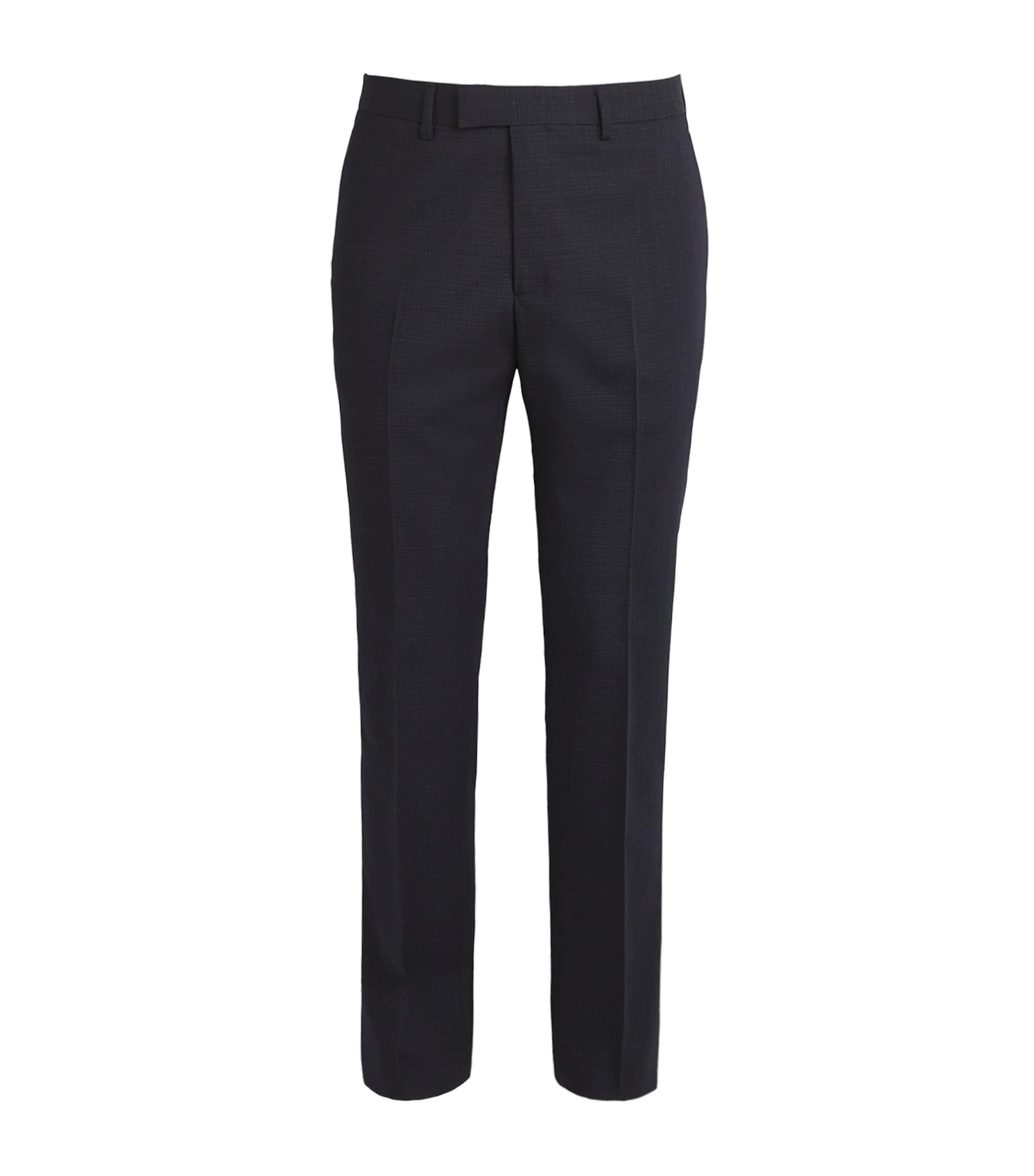 Sandro Mid-rise Tapered-leg Trousers In Blue