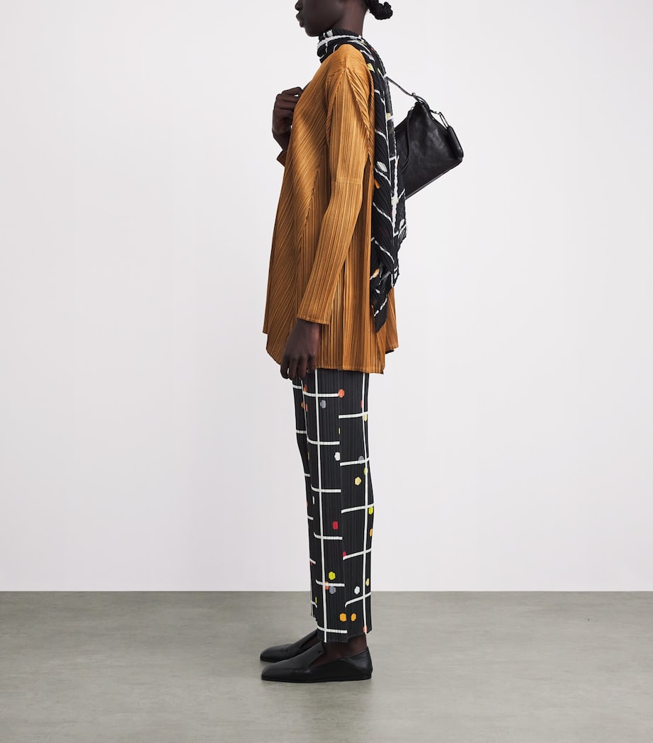 Pleats Please Issey Miyake Womens Crossing Dots Trousers Black Image 2