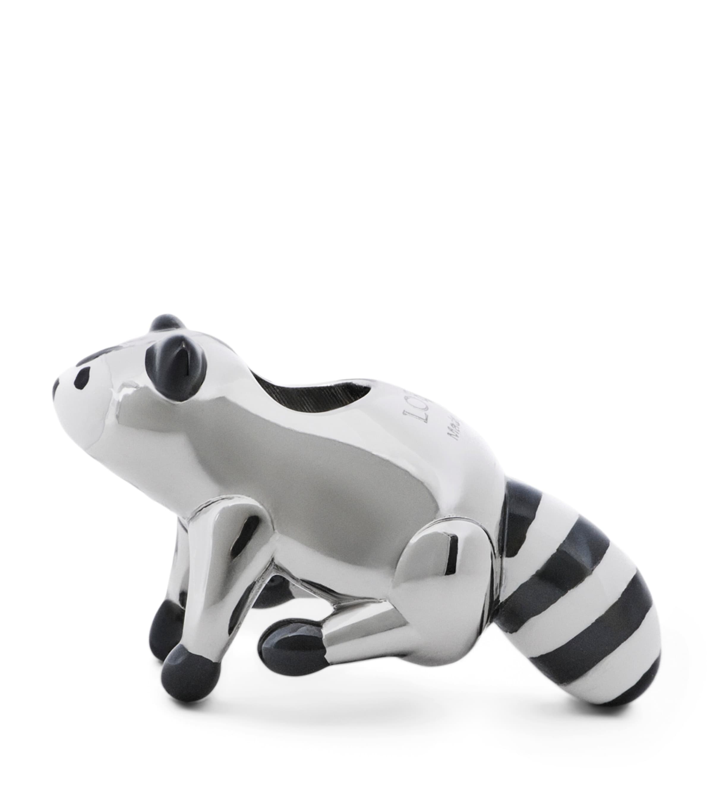 Loewe Raccoon Dice Charm In Metallic