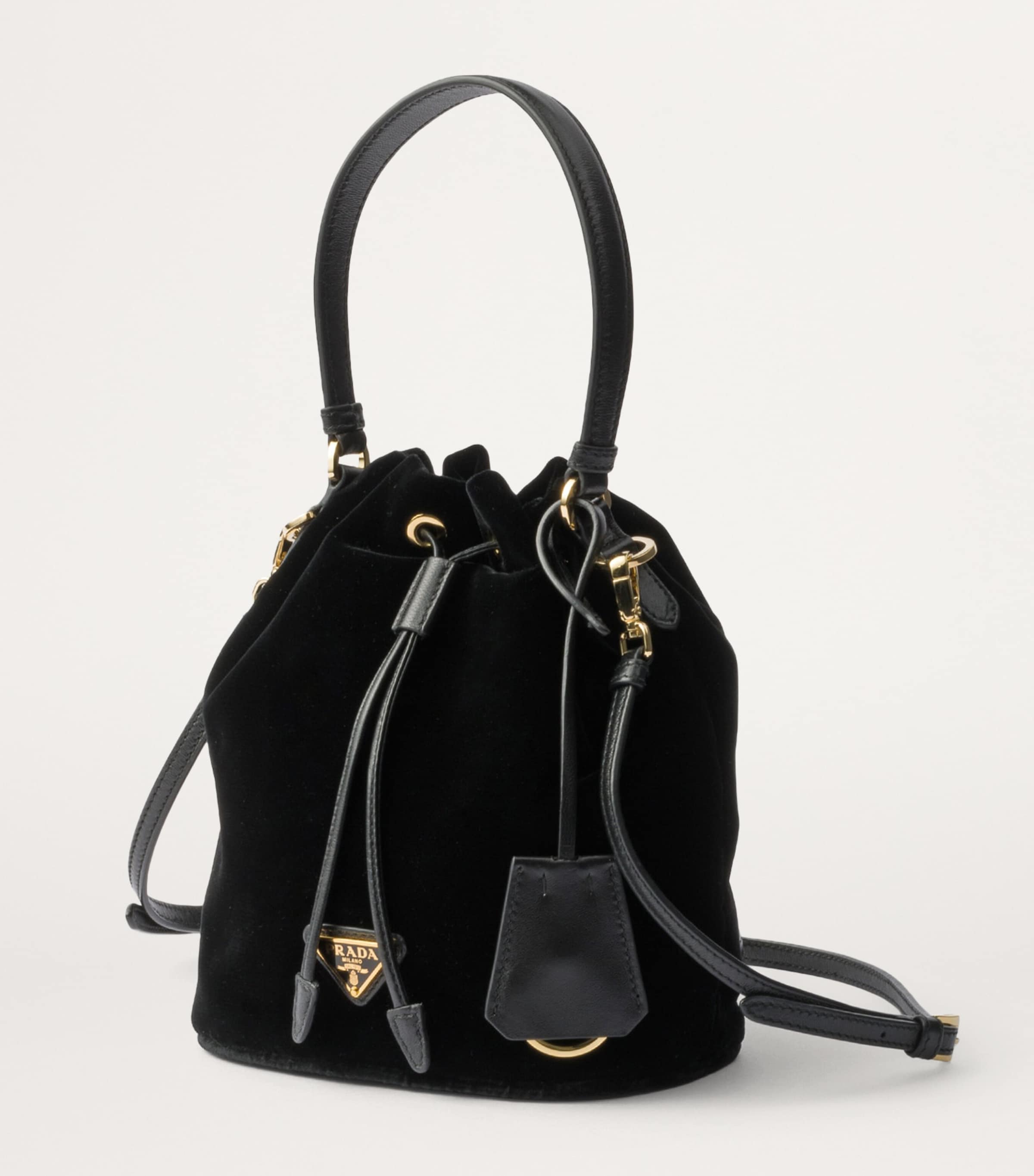 Velvet Drawstring Top-Handle Bag F0002 Image 3