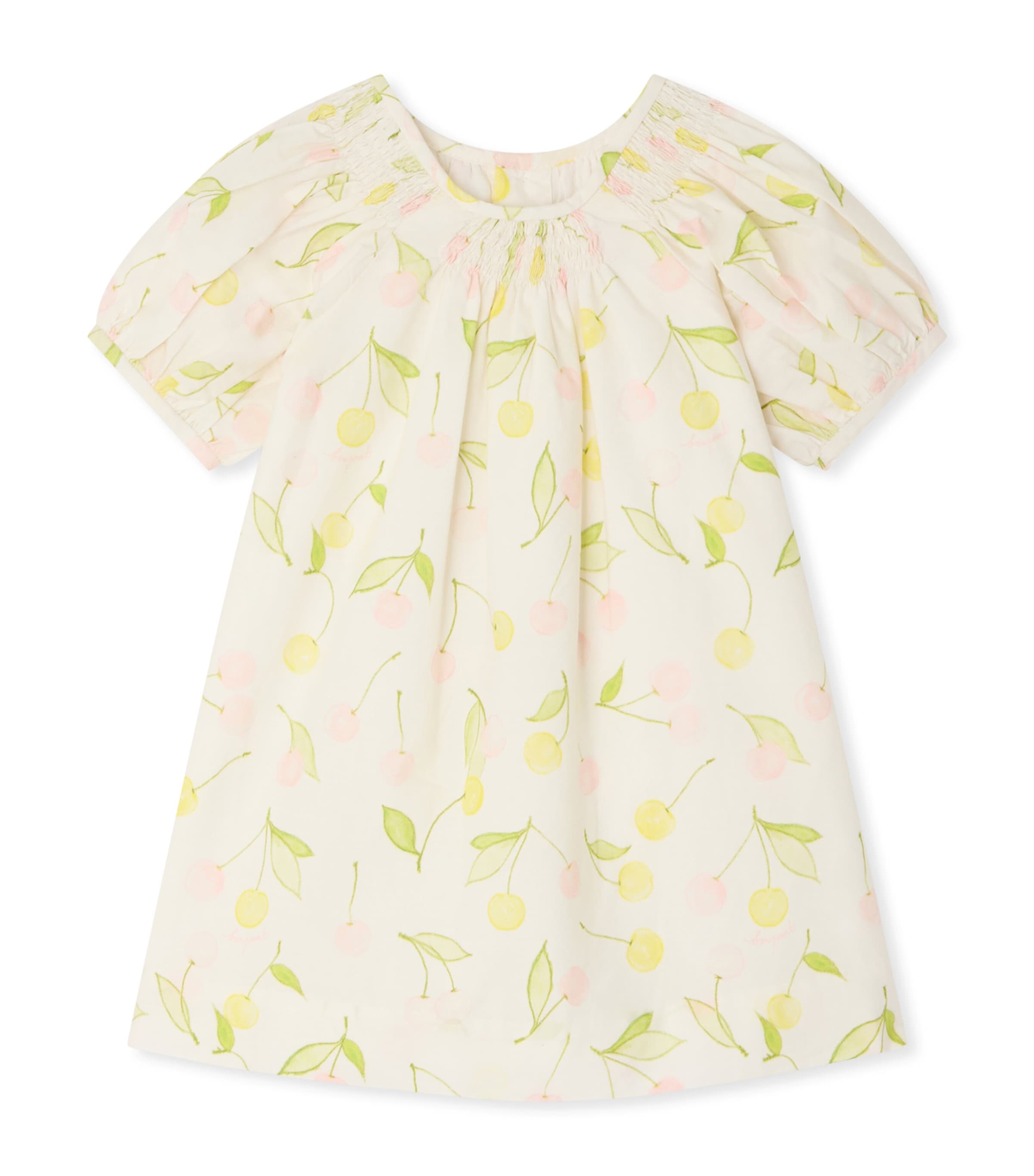Organic Cotton Printed Luce Dress (6-18 Months) IMP ROSE POUDRE Image 1