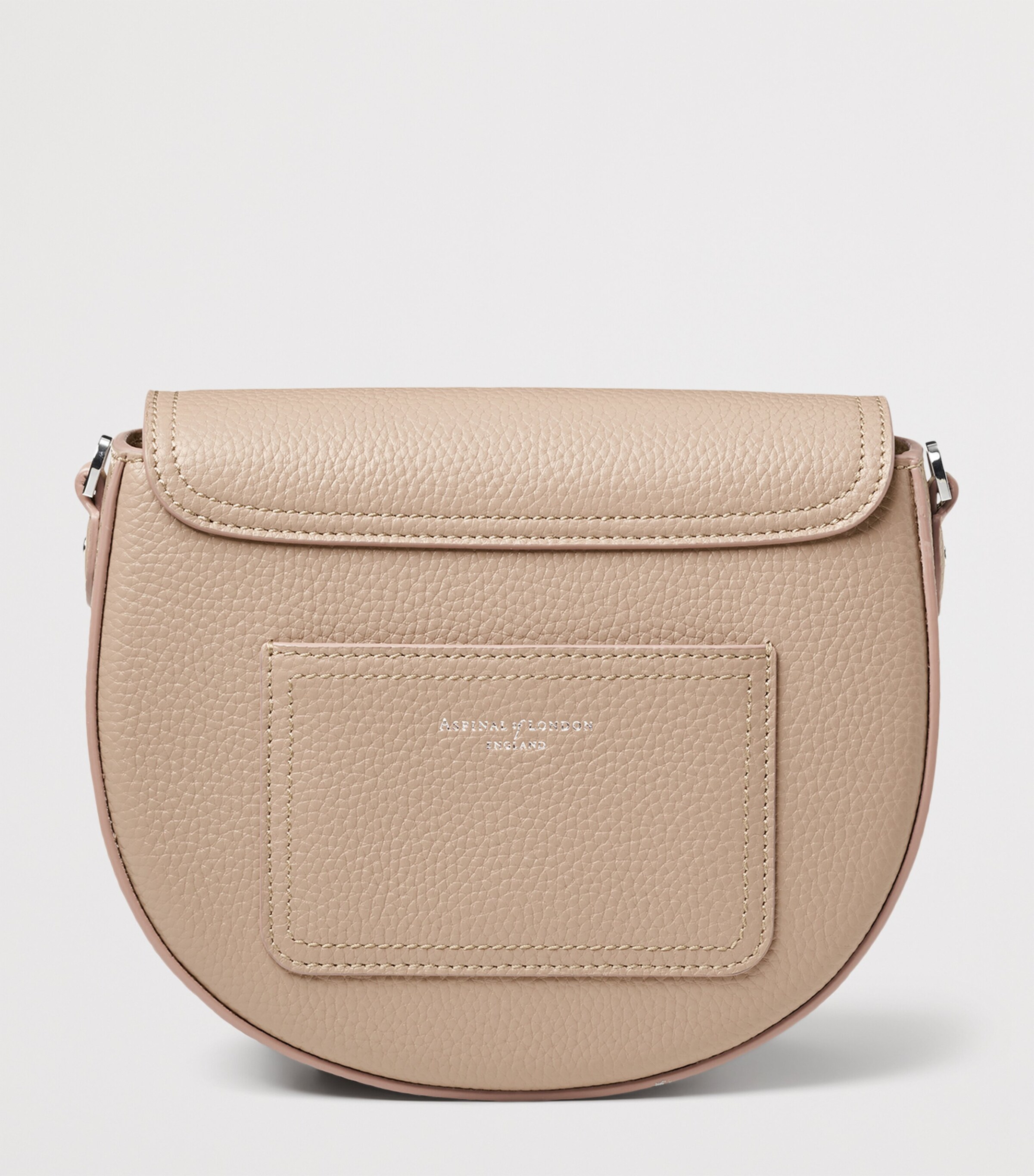 Aspinal Of London Leather Portobello Cross-Body Bag Taupe Image 3