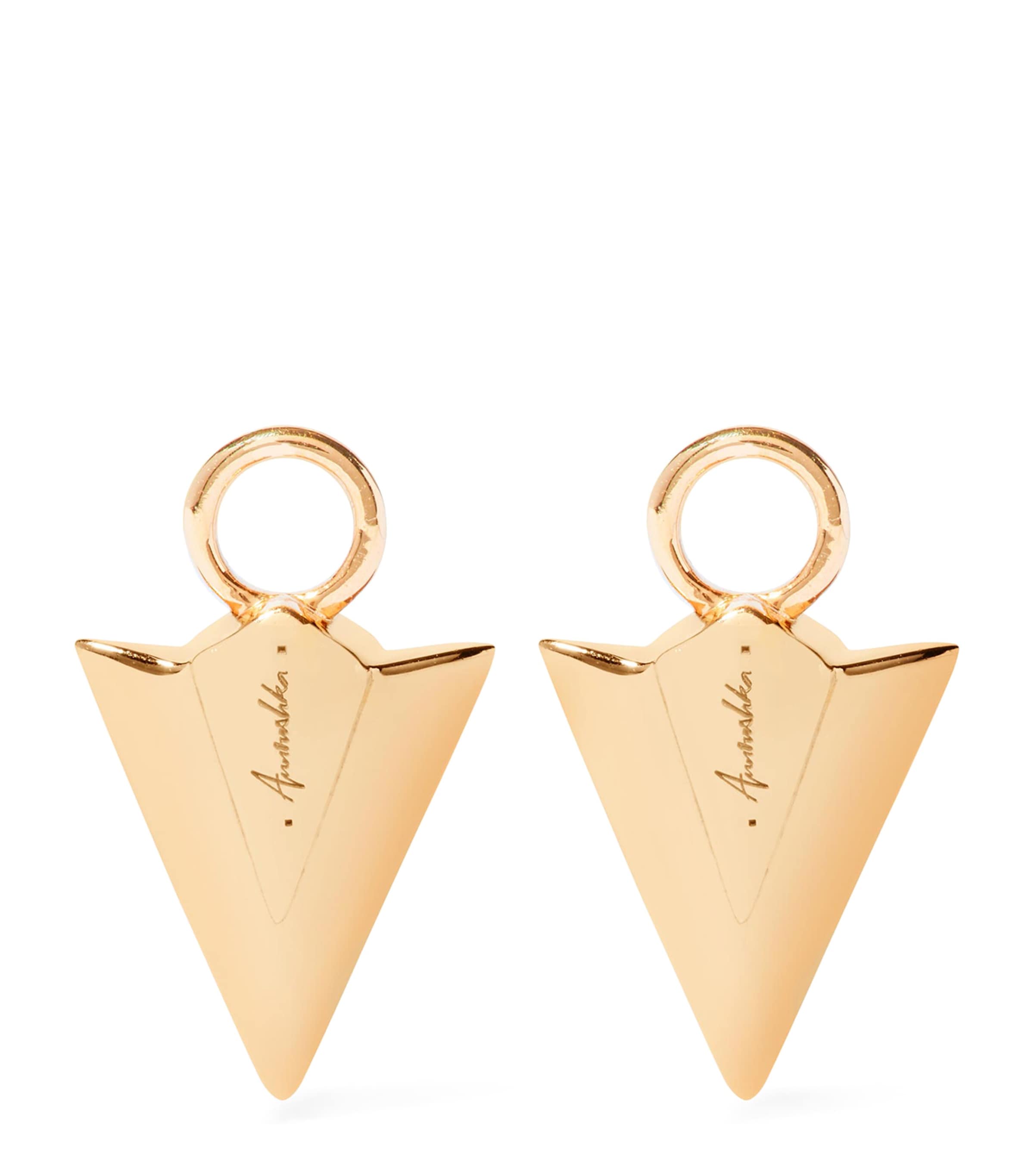 Yellow Gold and Diamond Flight Arrow Earring Drops YELLOW GOLD Image 3