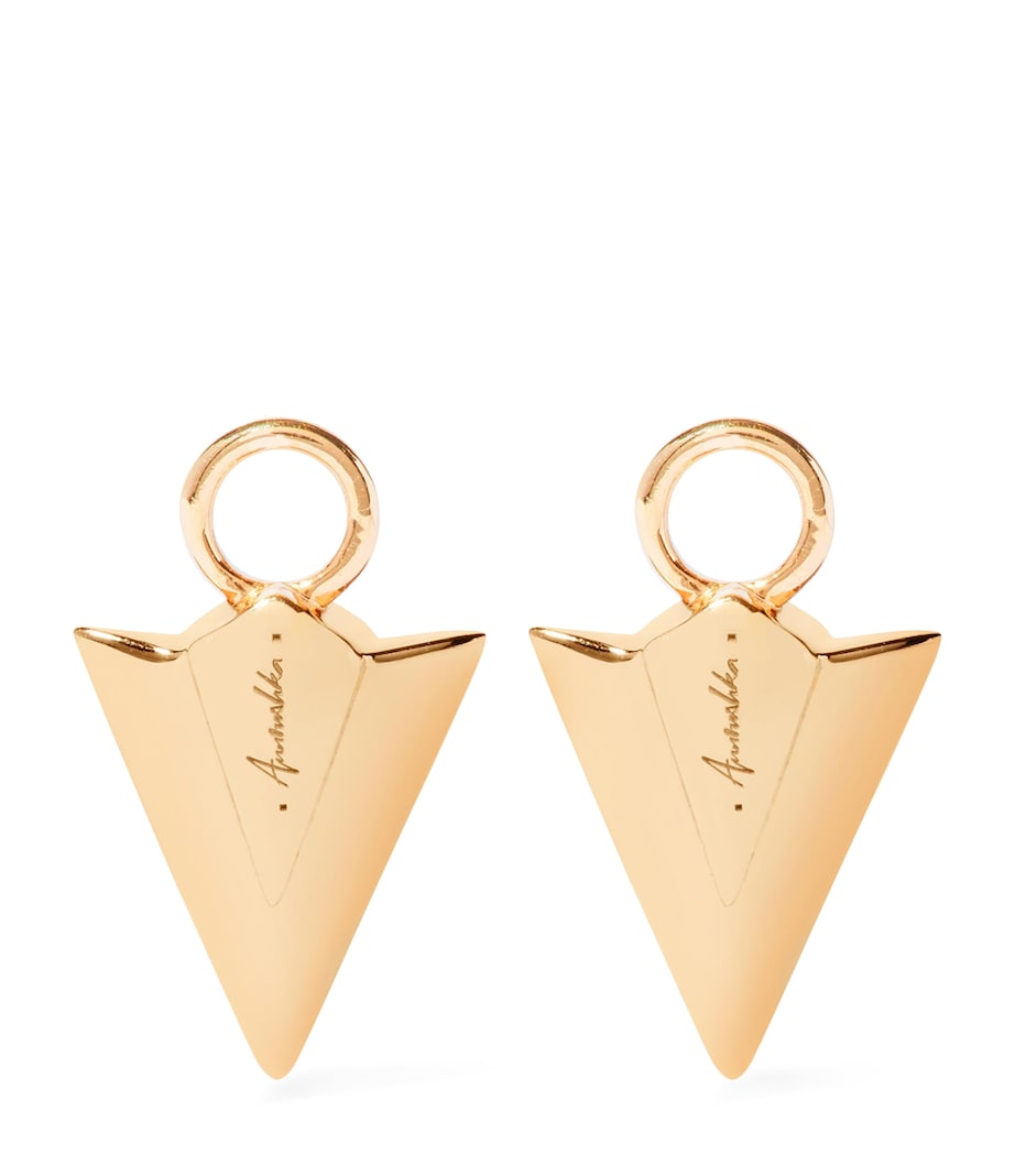 Yellow Gold and Diamond Flight Arrow Earring Drops YELLOW GOLD Image 3