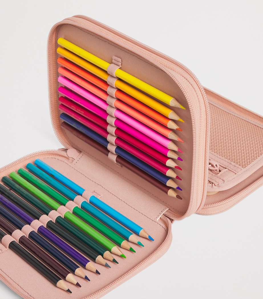 Cherry Clover Filled Pencil Case S30036MAHOGANY ROSE Image 4