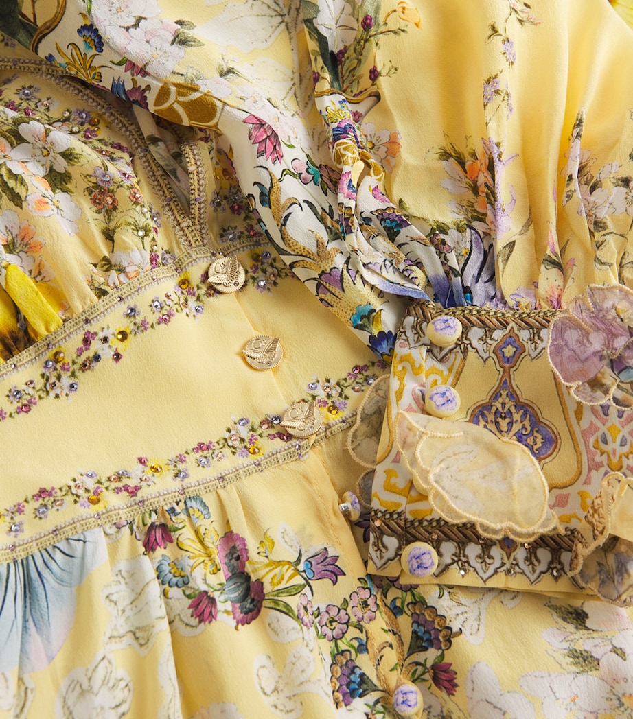 Silk Darling Buds Maxi Dress DARLING BUDS DARLBUD Image 5