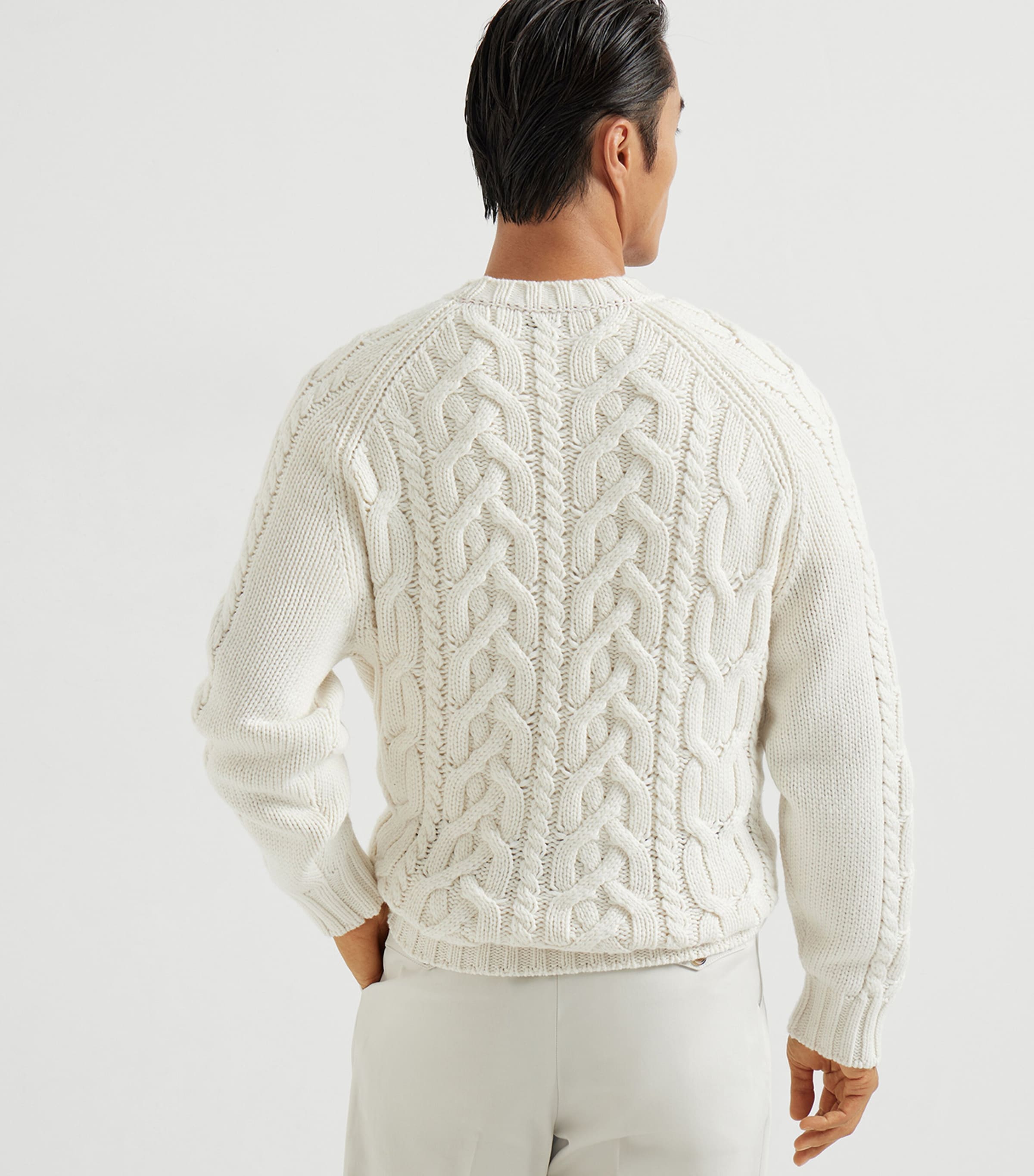 Cashmere Cable-Knit Sweater C2723 Image 5